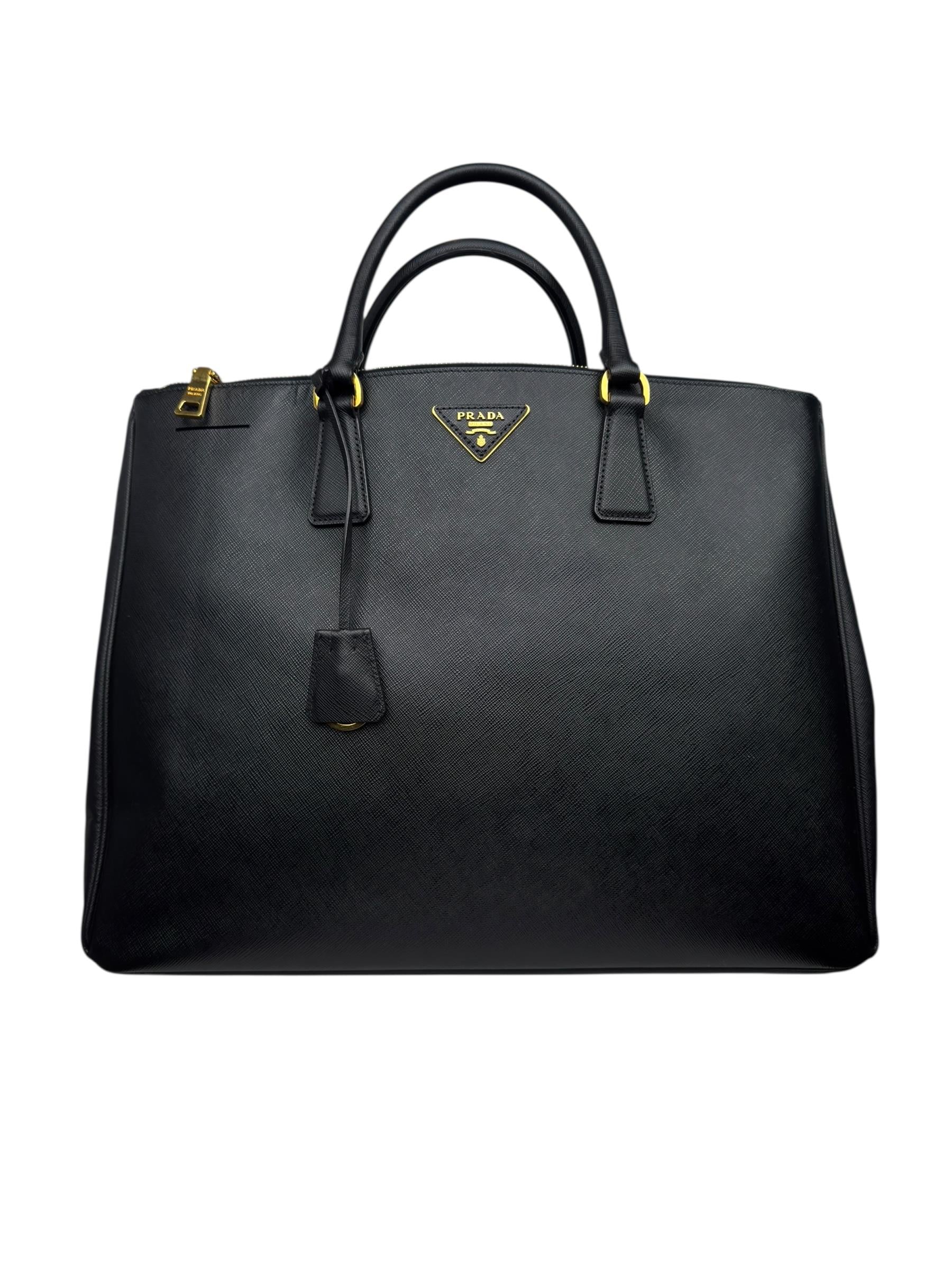 PRADA LARGE GALLERIA SAFFIANO LEATHER BAG