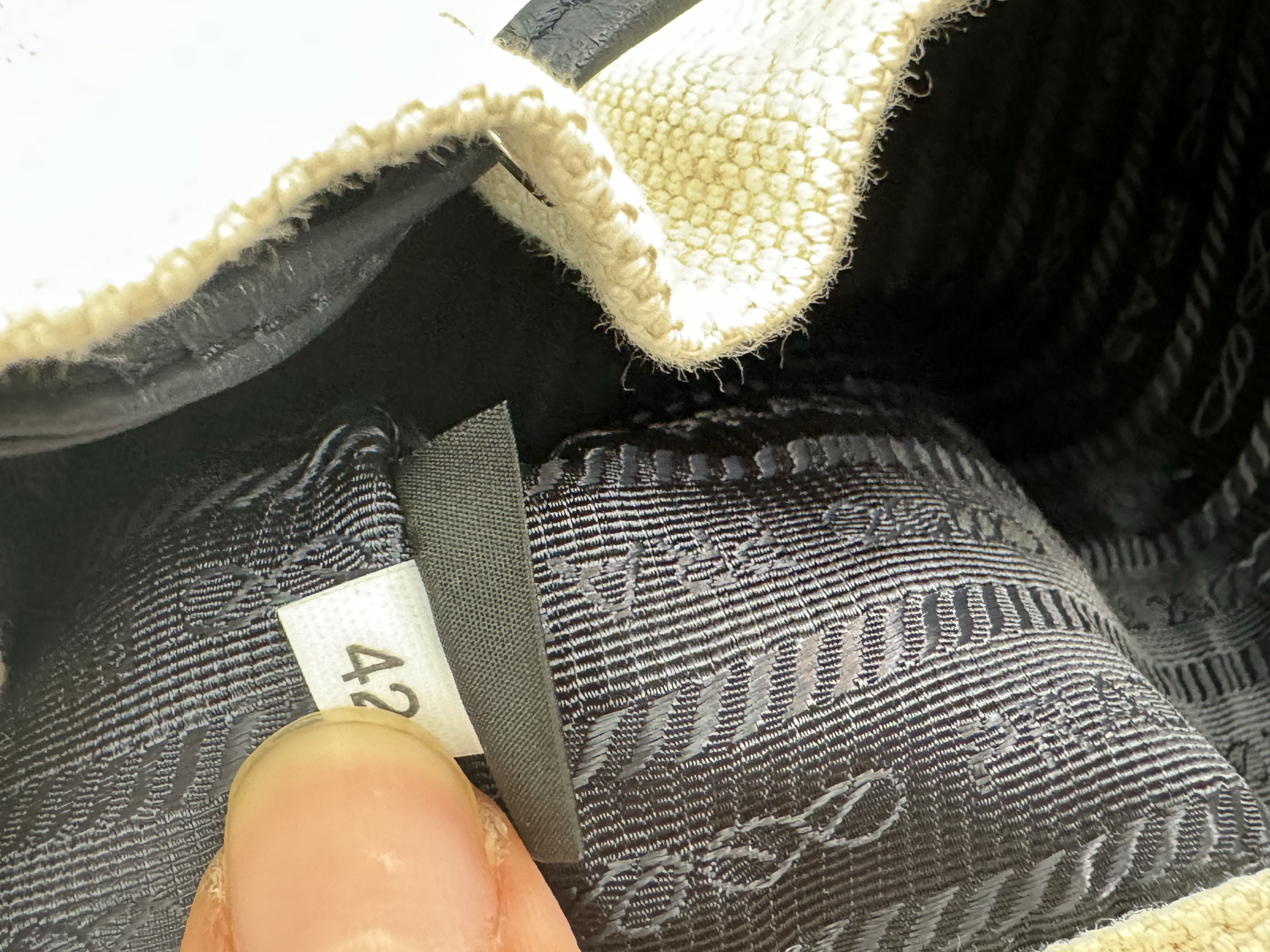 PRADA LINEN BUCKET POUCH