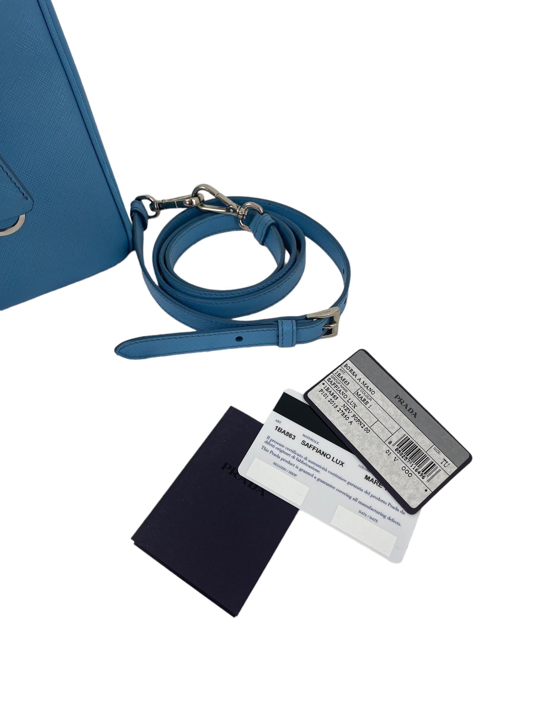 PRADA MARE SAFFIANO LEATHER HANDBAG