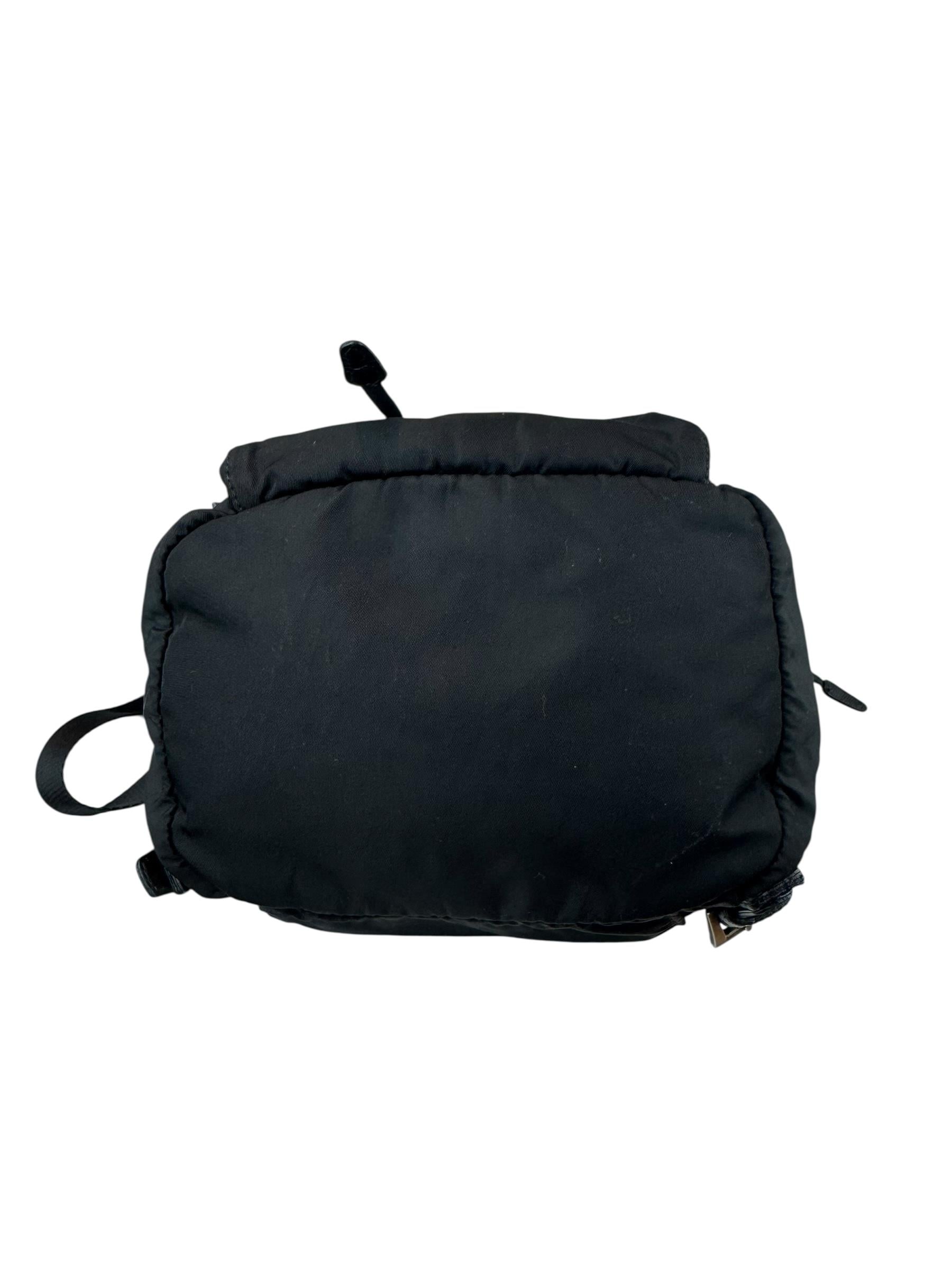 PRADA MINI BLACK NYLON BACKPACK 