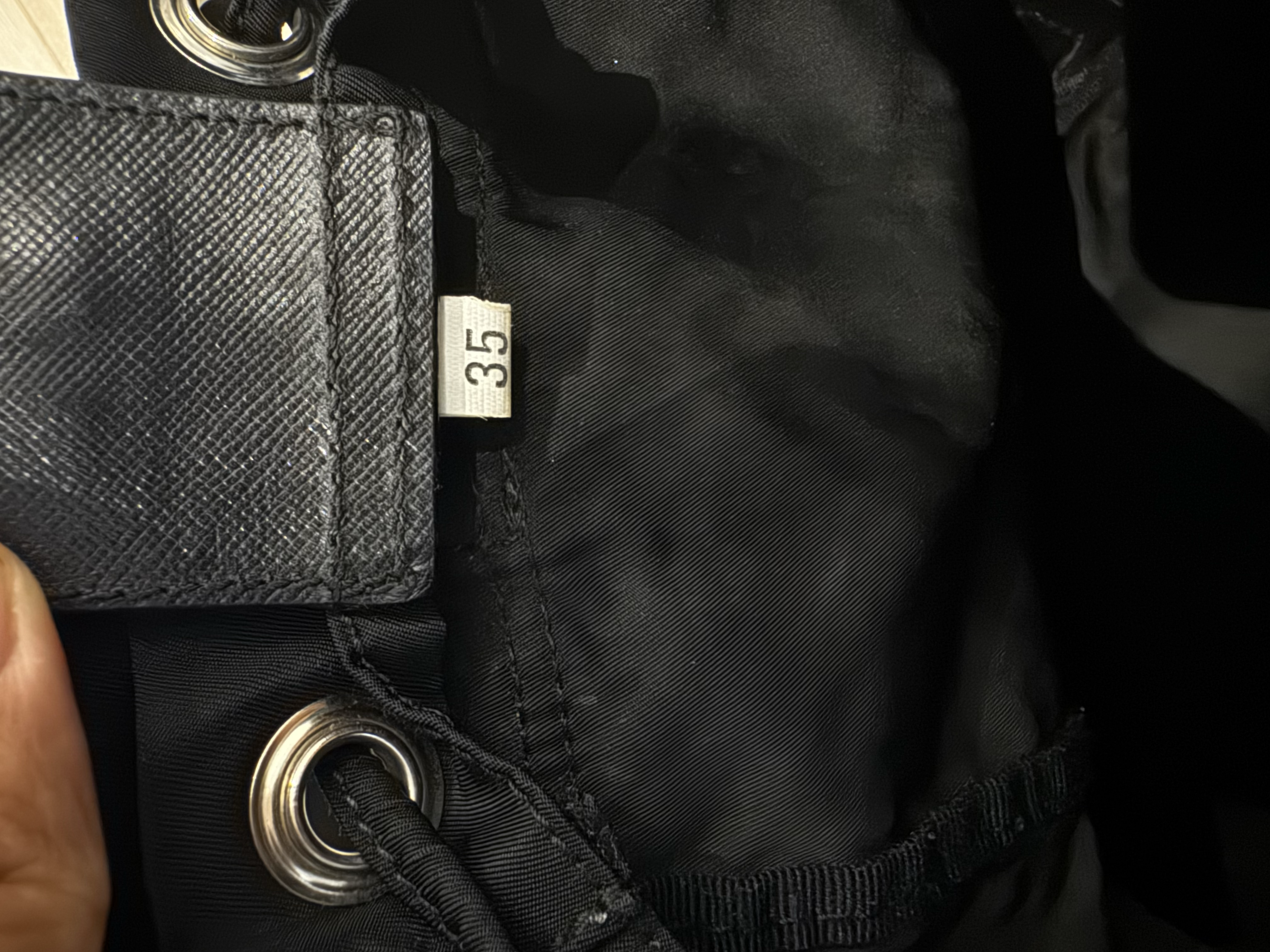 PRADA MINI BLACK NYLON BACKPACK 