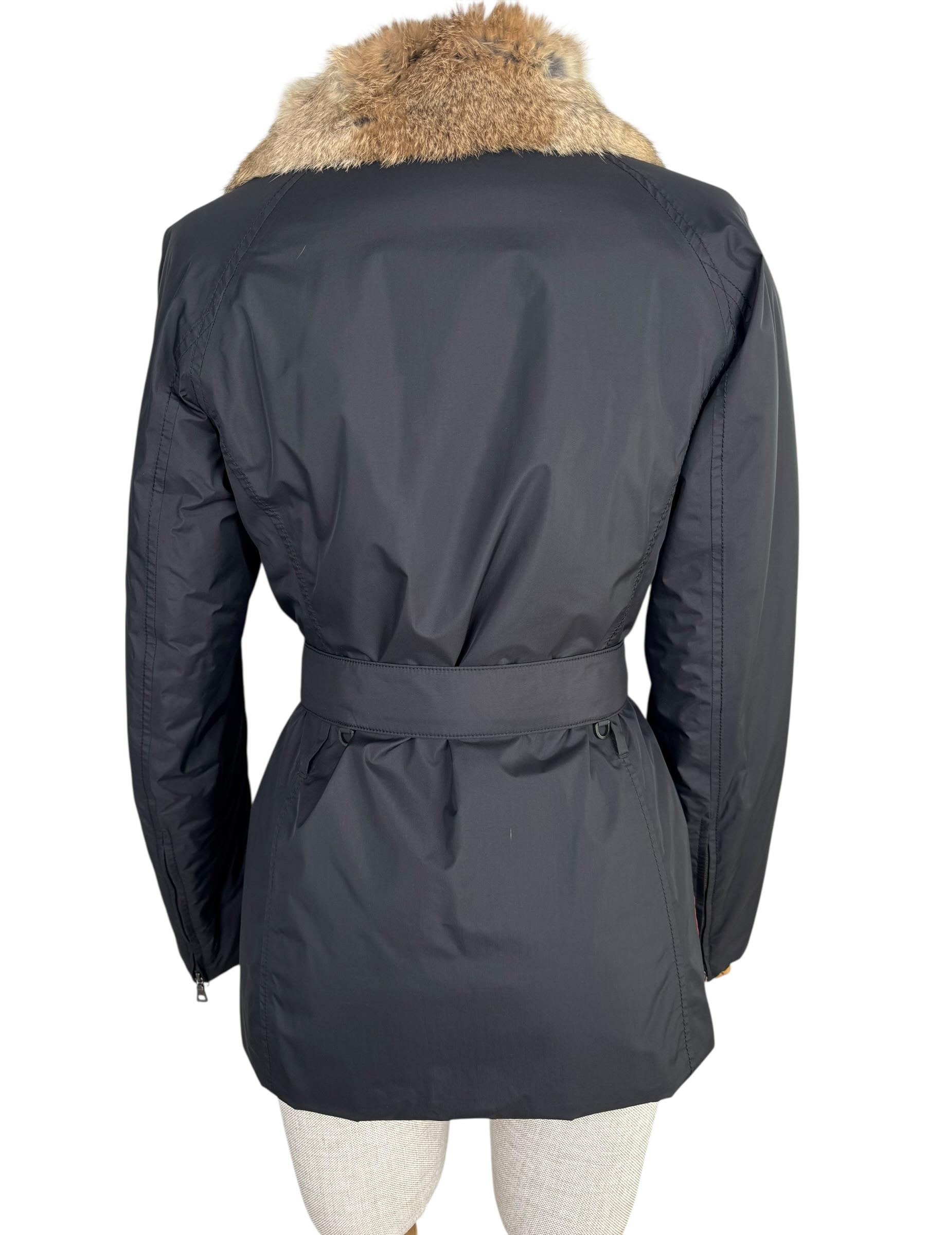 PRADA NYLYON FUR PUFFER JACKET
