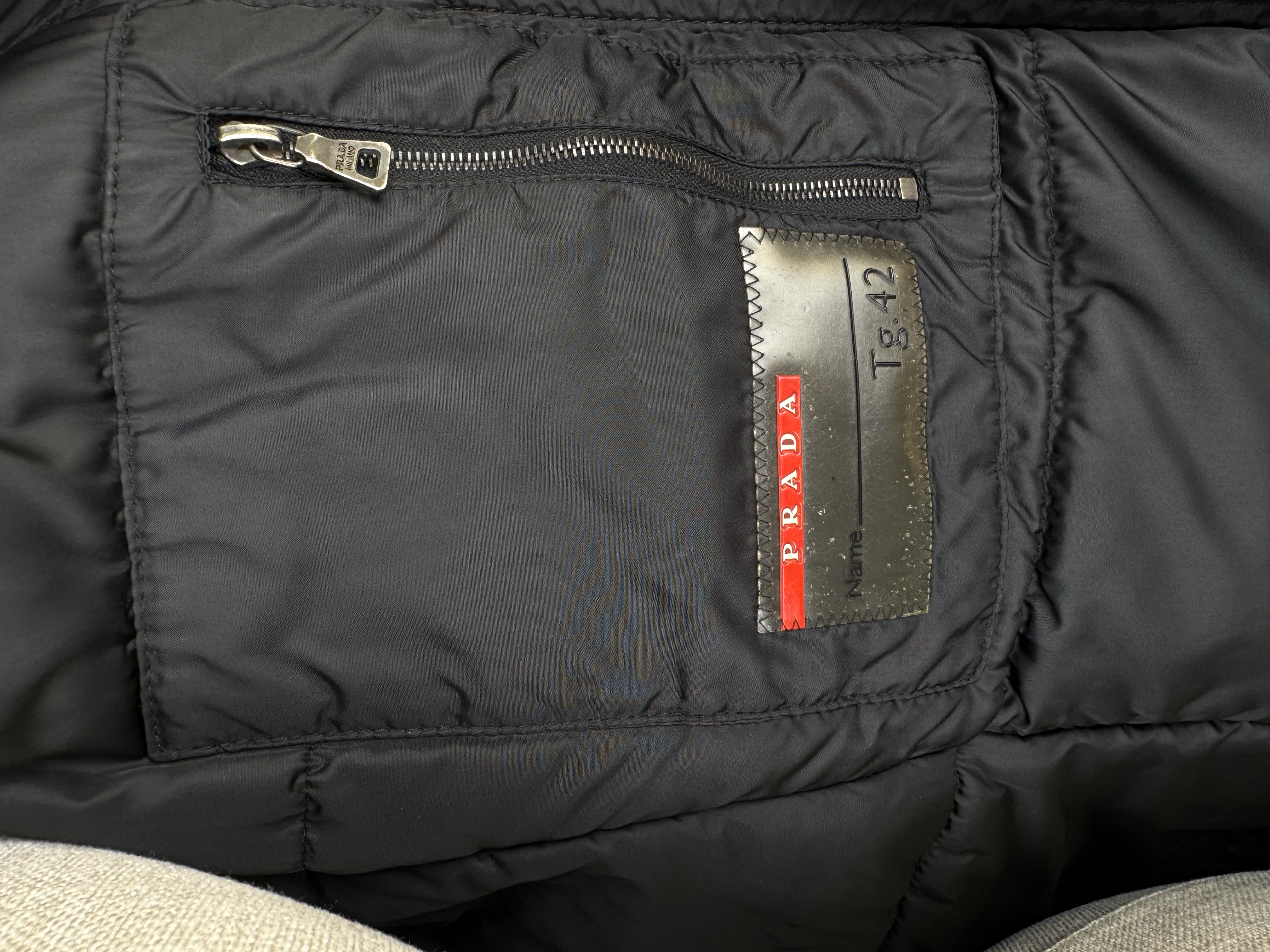 PRADA NYLYON FUR PUFFER JACKET