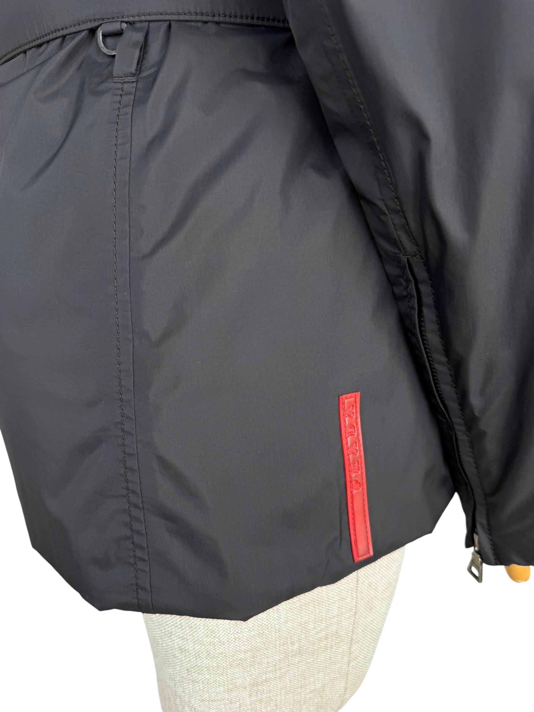 PRADA NYLYON FUR PUFFER JACKET
