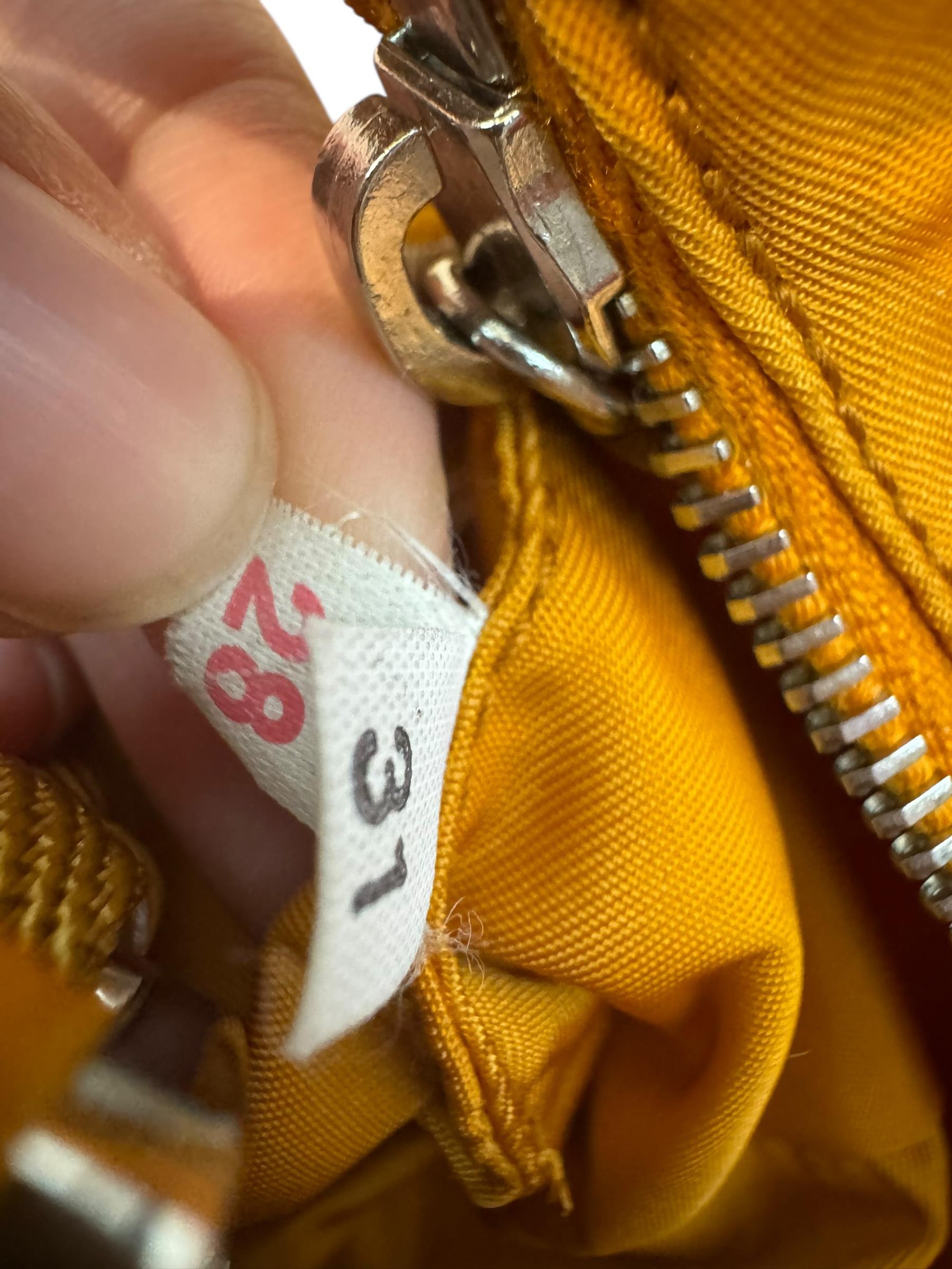 PRADA ORANGE NYLON SHOULDER BAG 