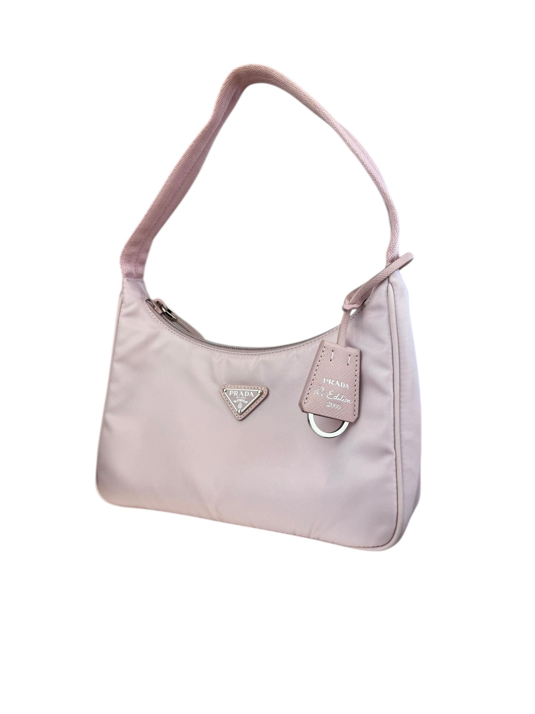 PRADA PINK RE EDITION 2000 SHOULDER BAG