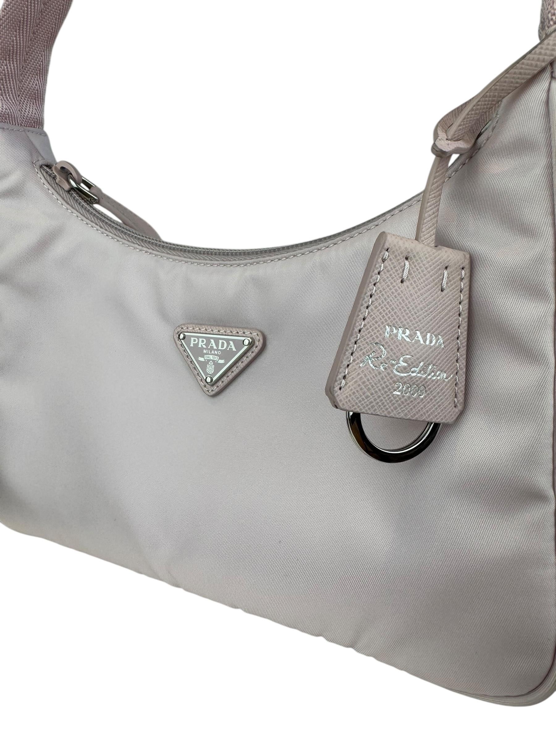 PRADA PINK RE EDITION 2000 SHOULDER BAG