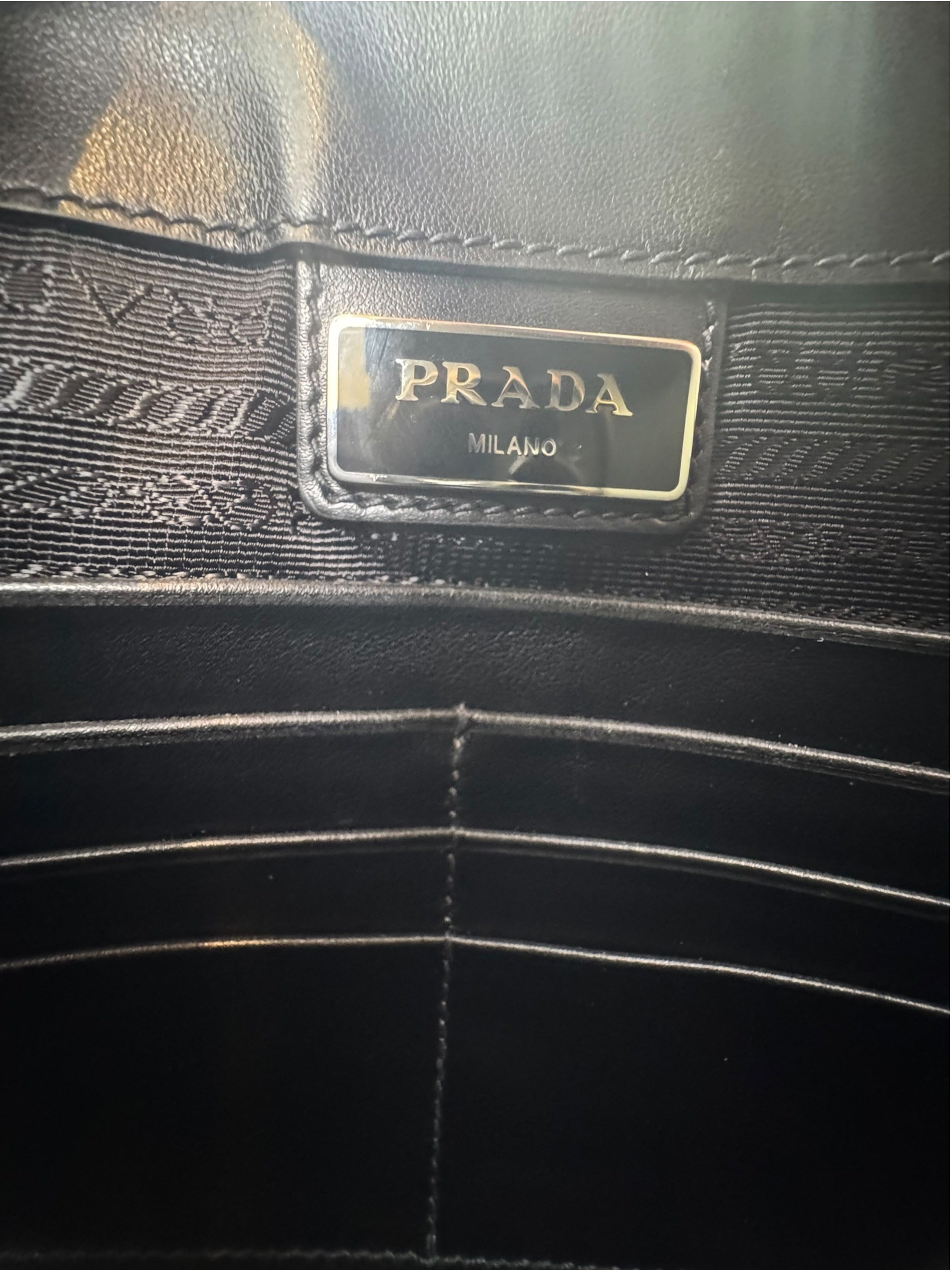 PRADA SAFFIANO LEATHER CLUTCH BAG