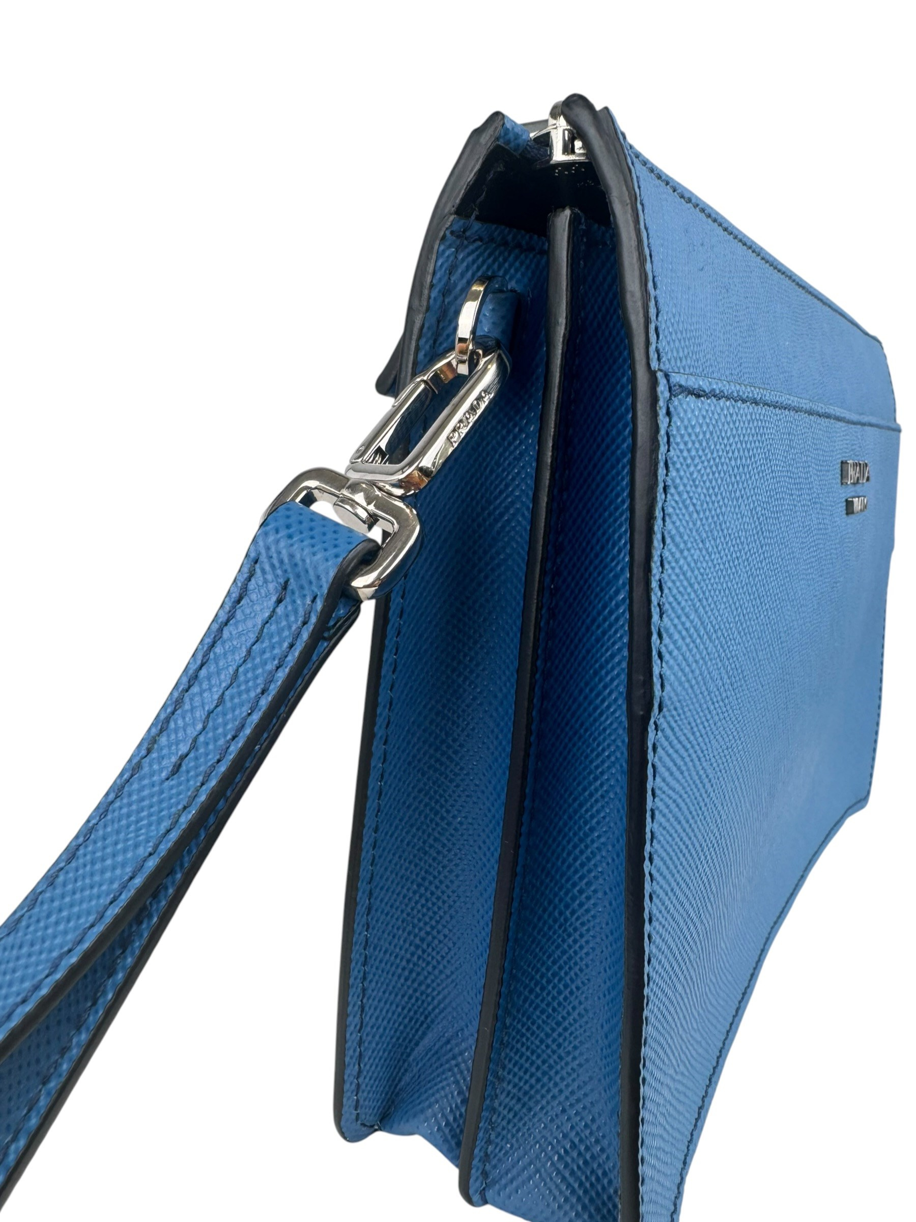 PRADA SAFFIANO LEATHER CLUTCH BAG