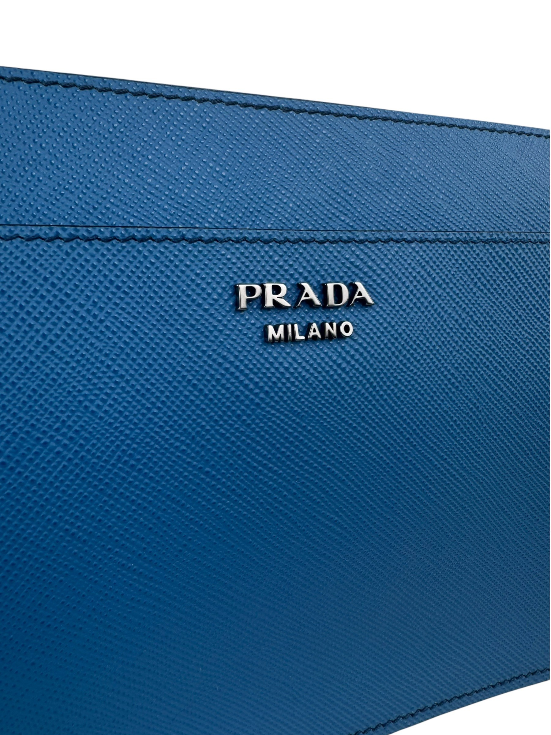 PRADA SAFFIANO LEATHER CLUTCH BAG