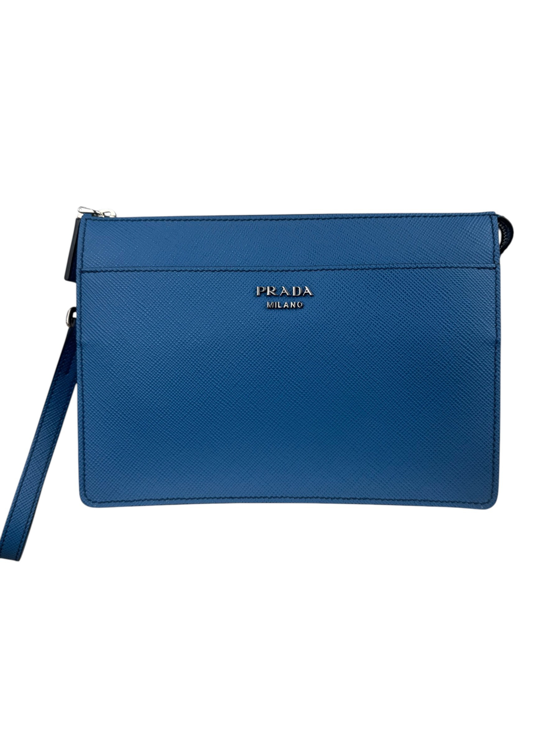 PRADA SAFFIANO LEATHER CLUTCH BAG
