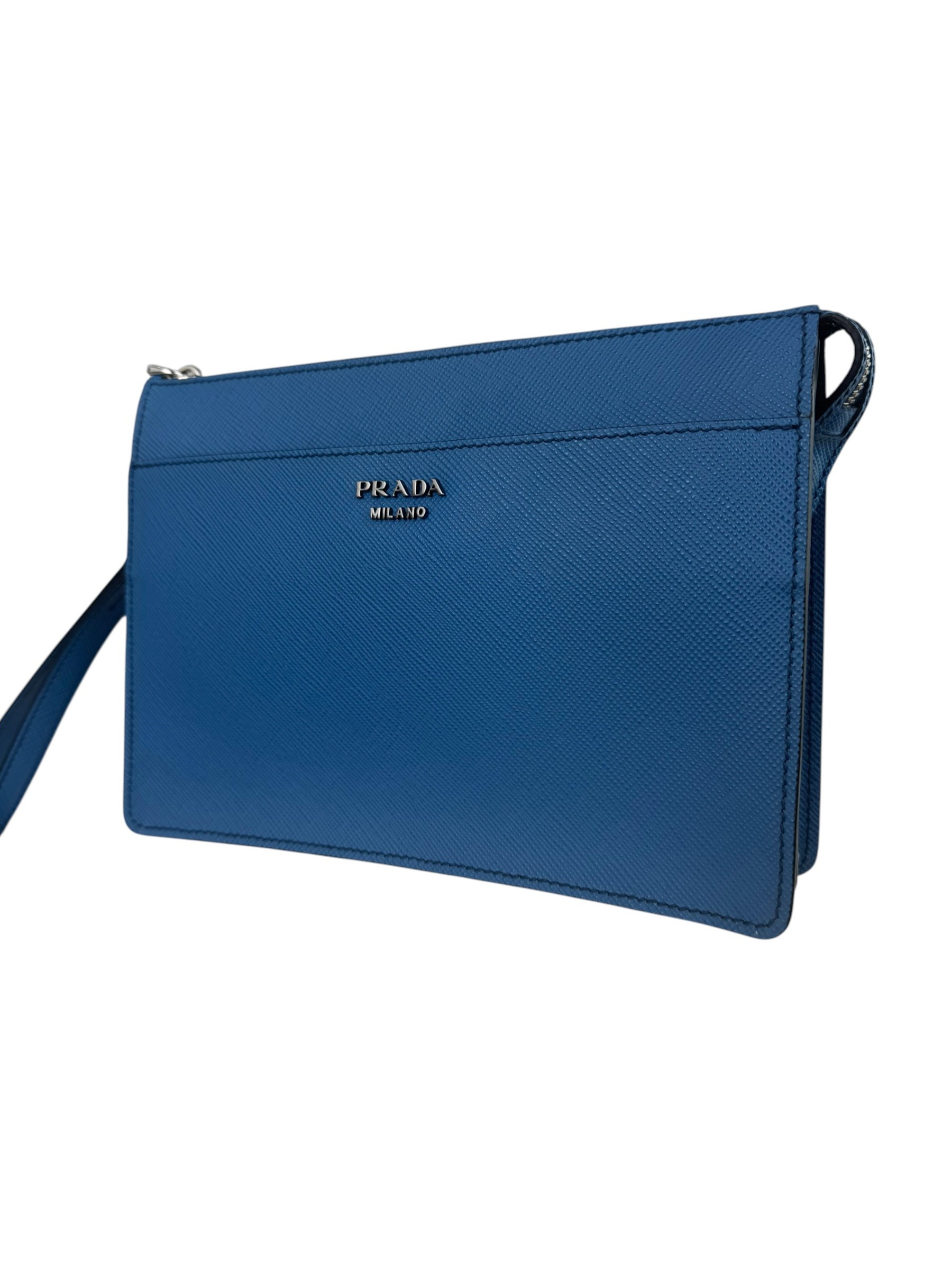 PRADA SAFFIANO LEATHER CLUTCH BAG