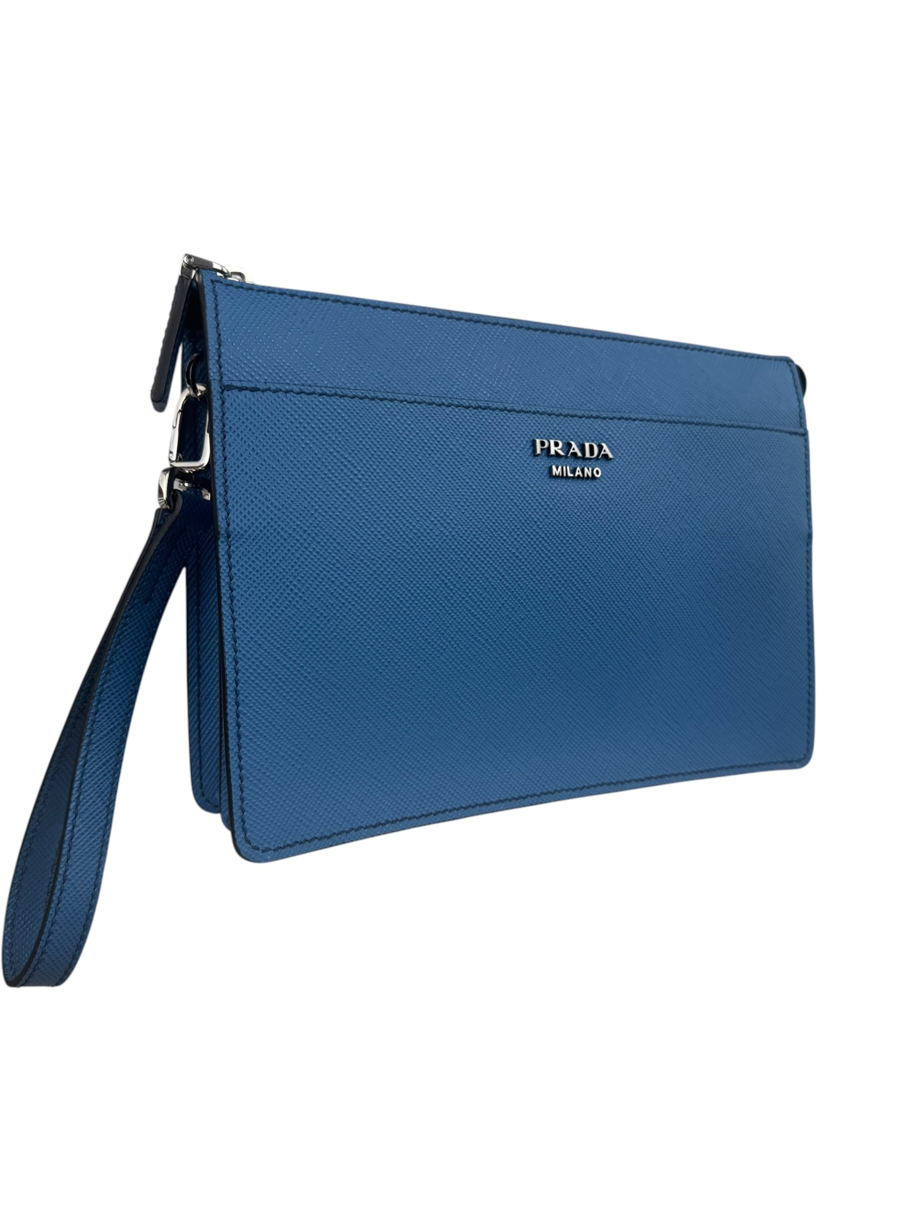PRADA SAFFIANO LEATHER CLUTCH BAG