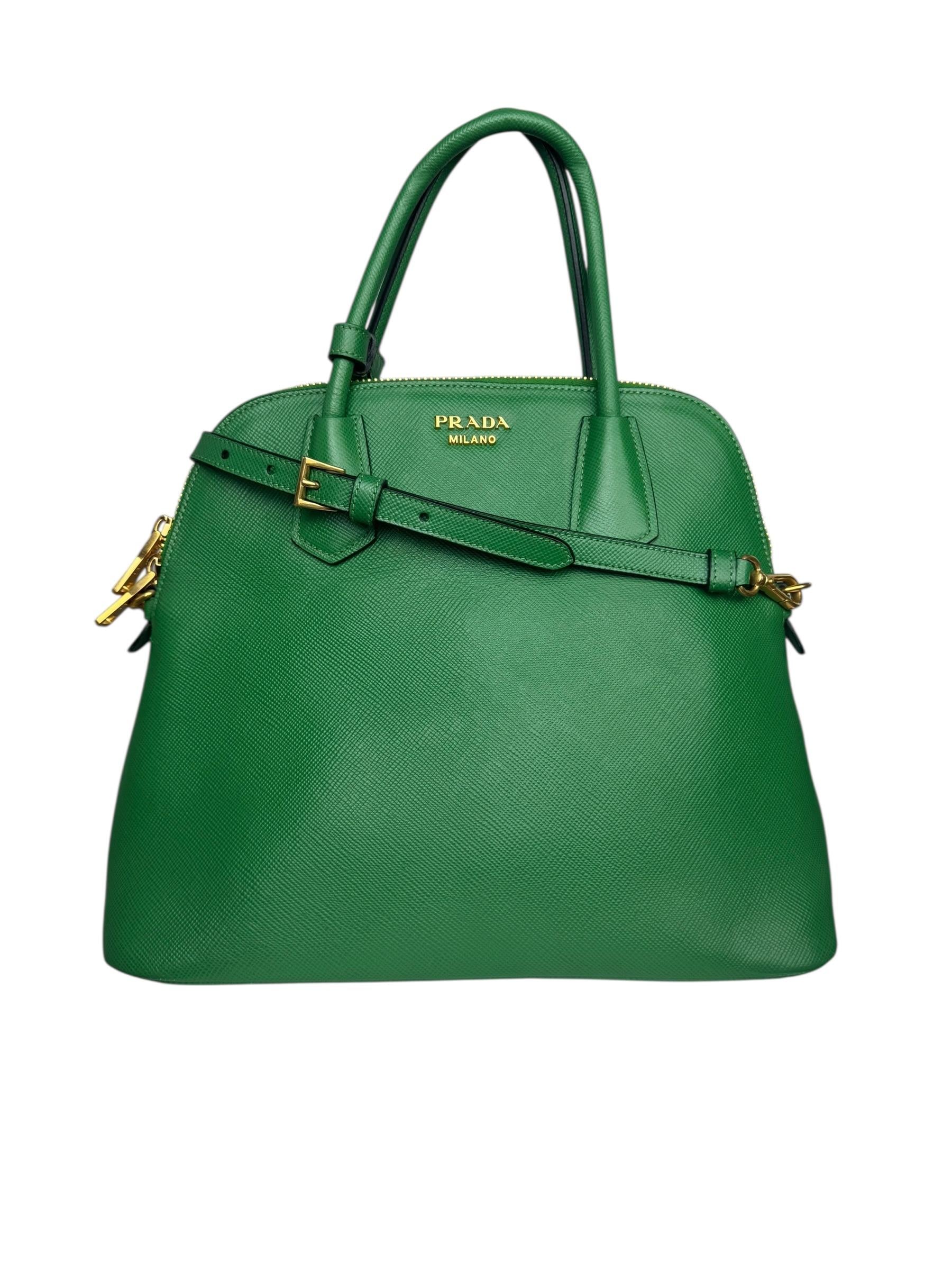 PRADA SAFFIANO LEATHER DOME BAG