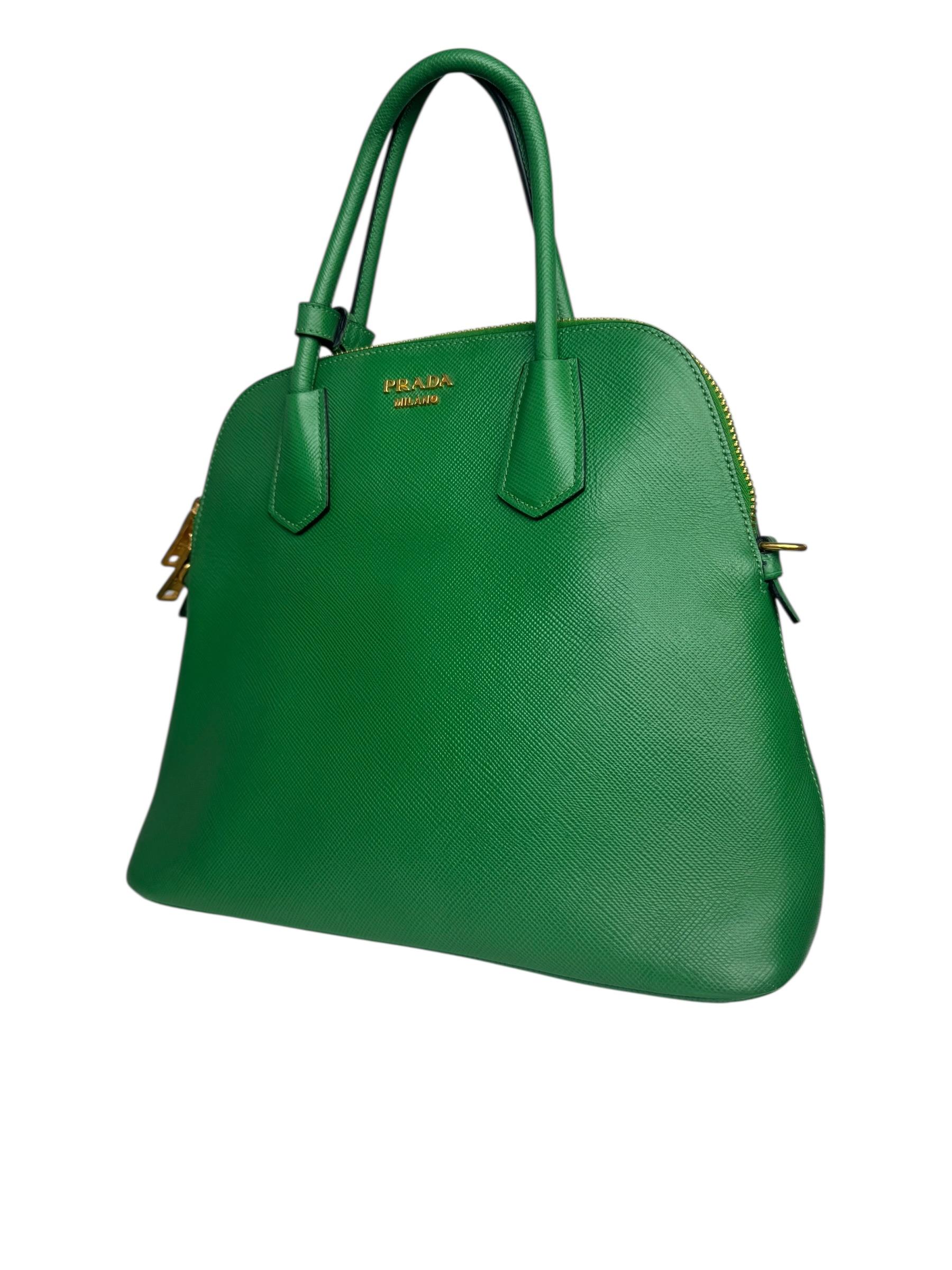 PRADA SAFFIANO LEATHER DOME BAG