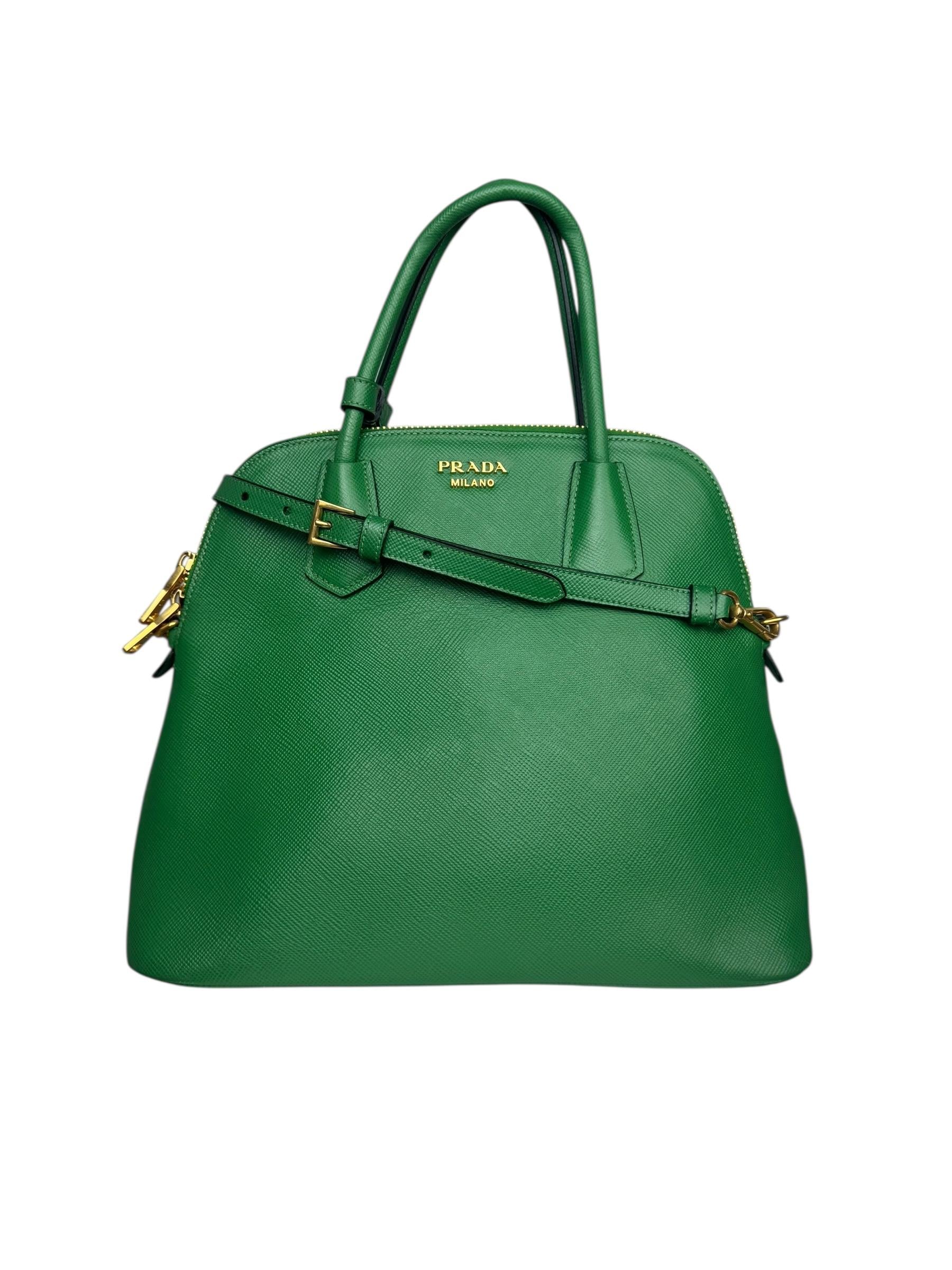 PRADA SAFFIANO LEATHER DOME BAG
