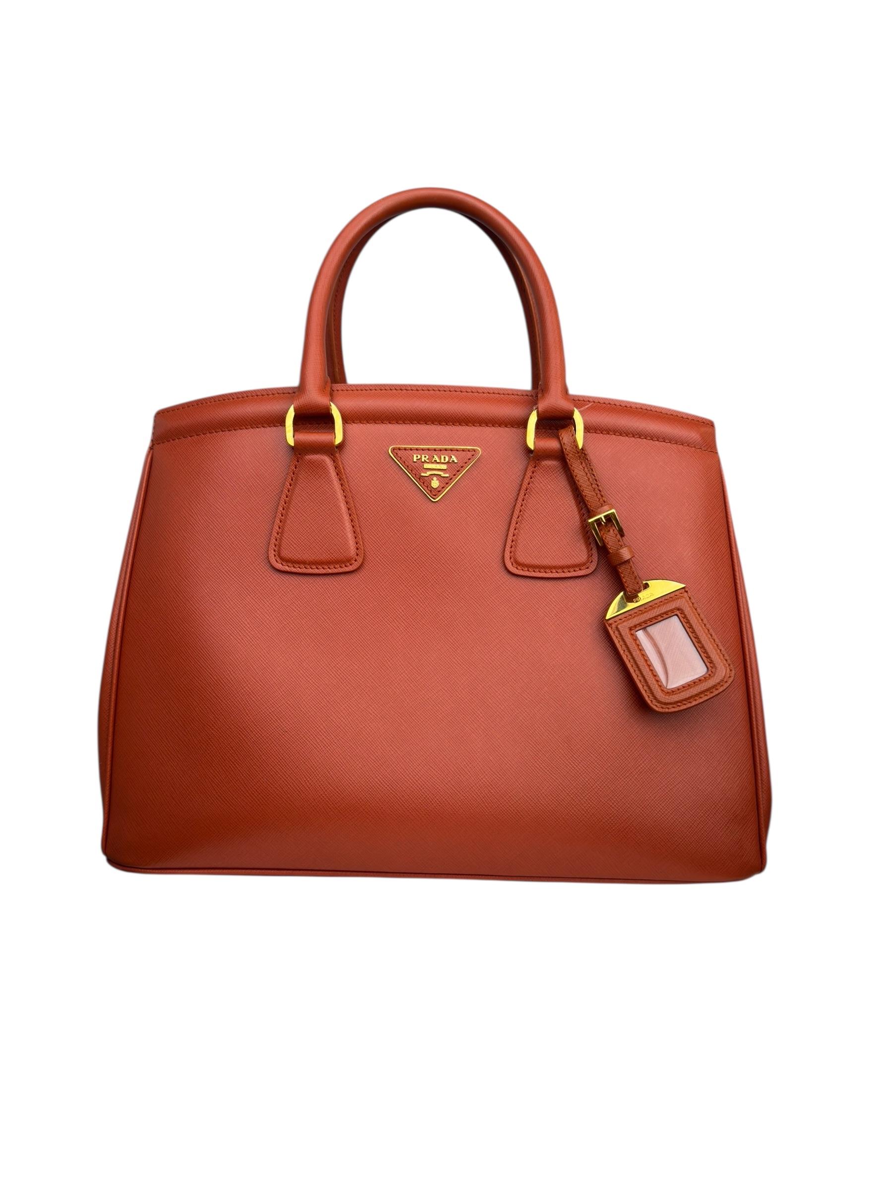 PRADA SAFFIANO LEATHER PARABOLE BAG