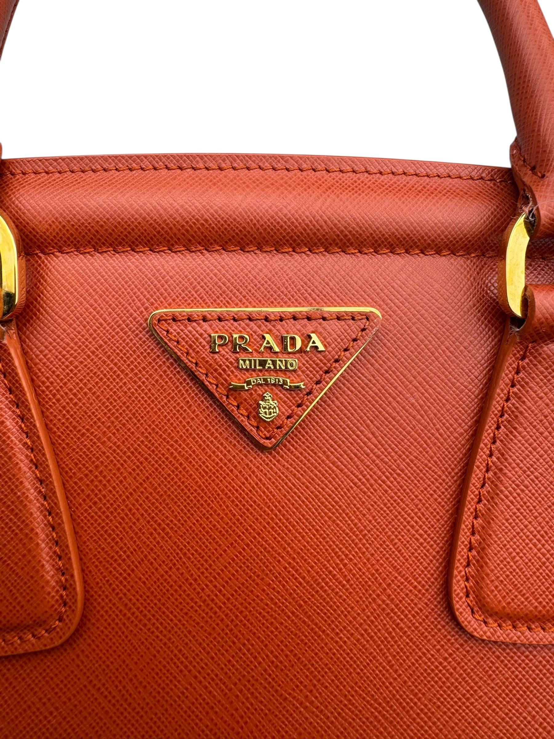 PRADA SAFFIANO LEATHER PARABOLE BAG