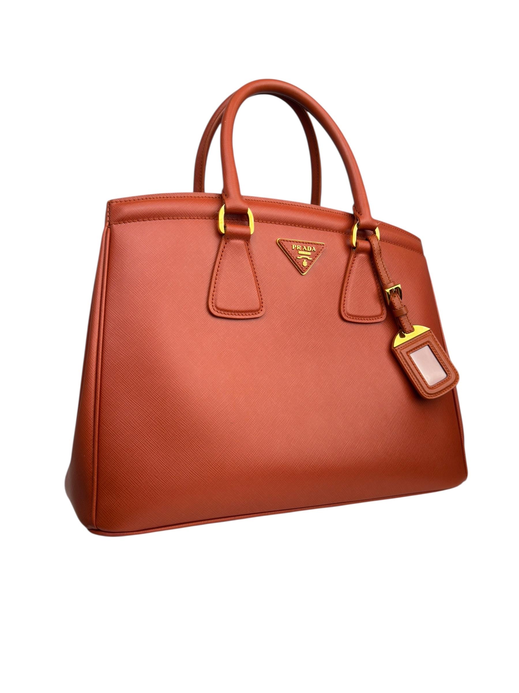 PRADA SAFFIANO LEATHER PARABOLE BAG