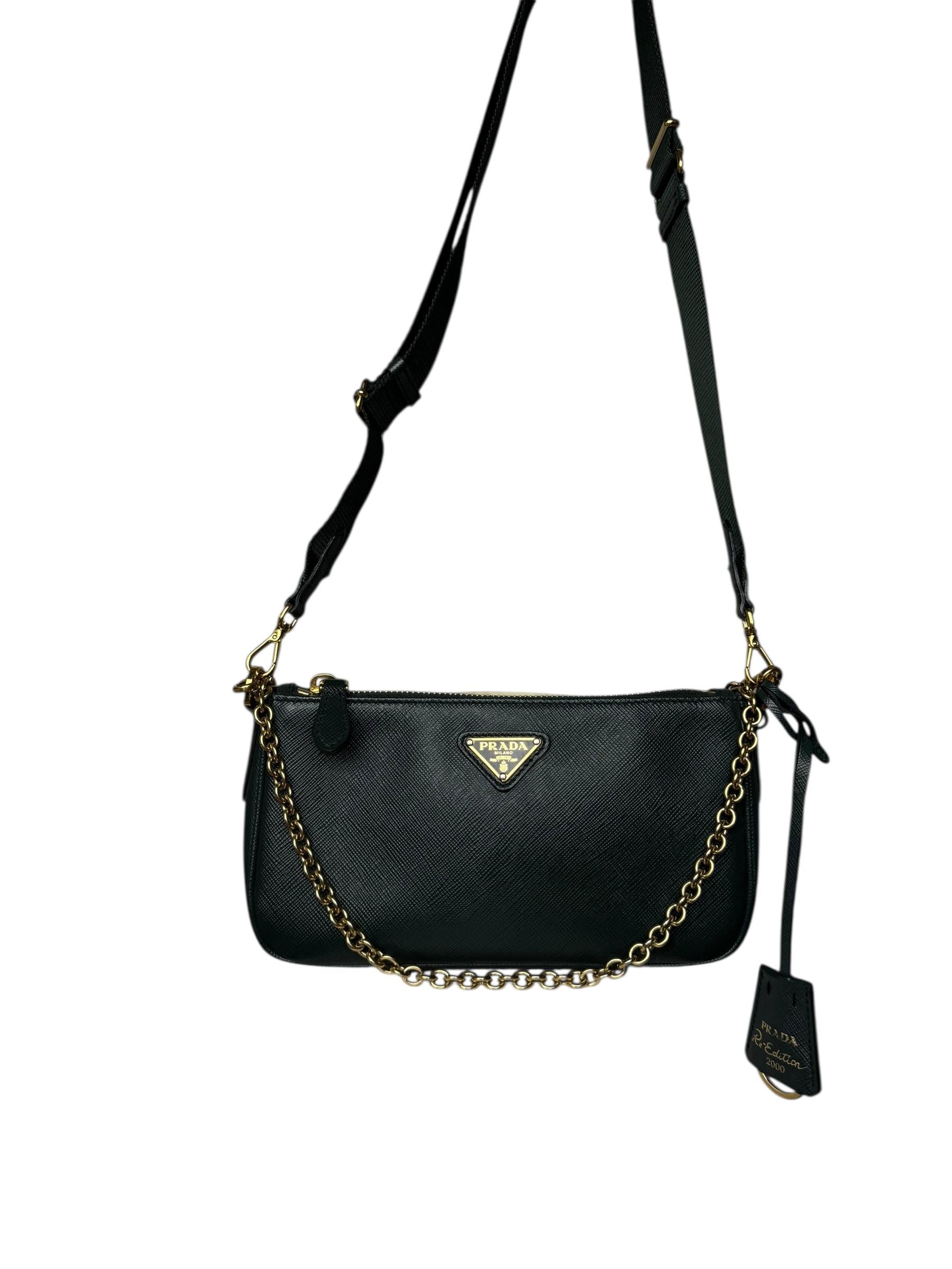 PRADA SAFFIANO RE EDITION 2000 BAG