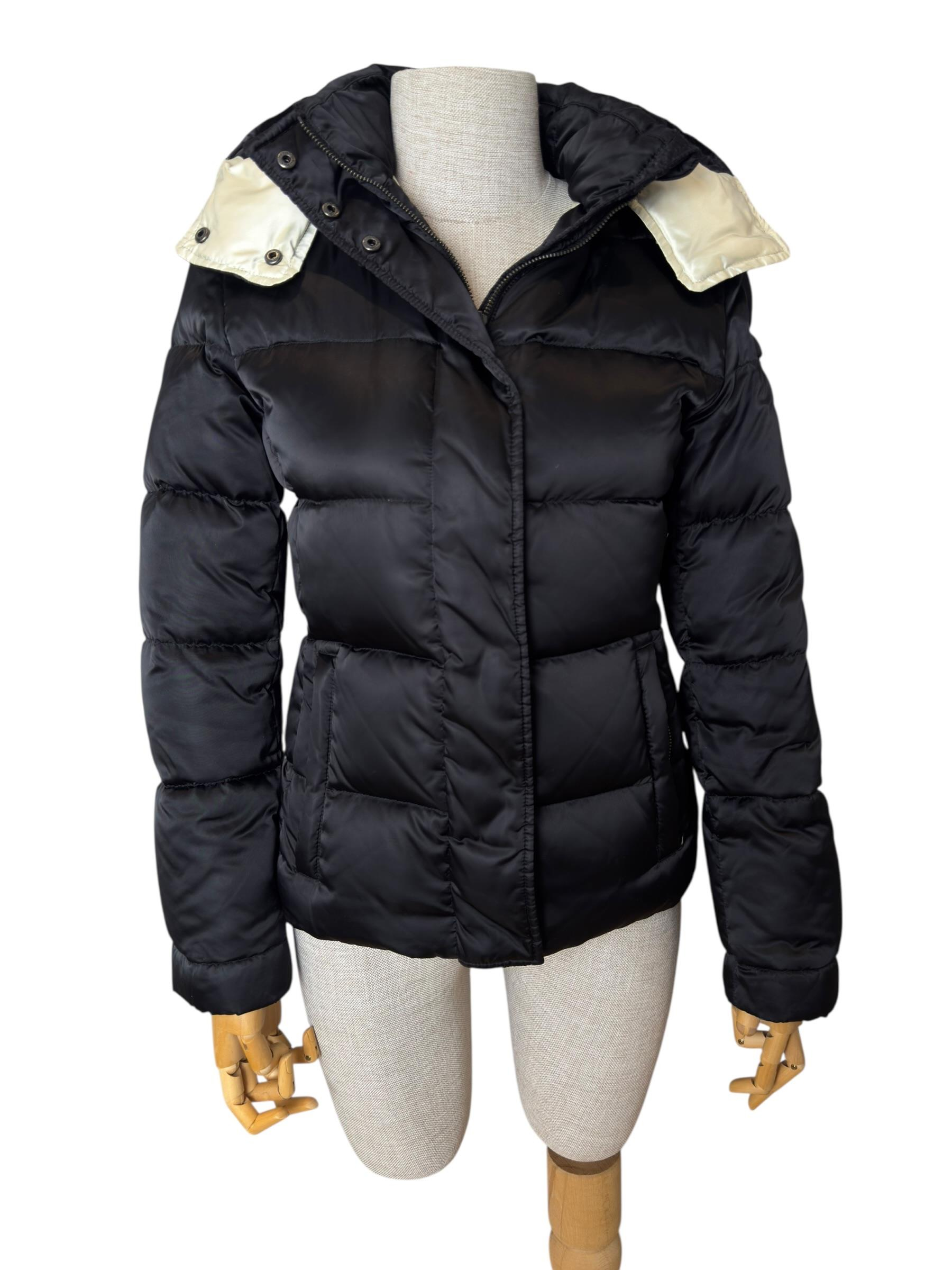 PRADA TRIANGLE LOGO PUFFER JACKET