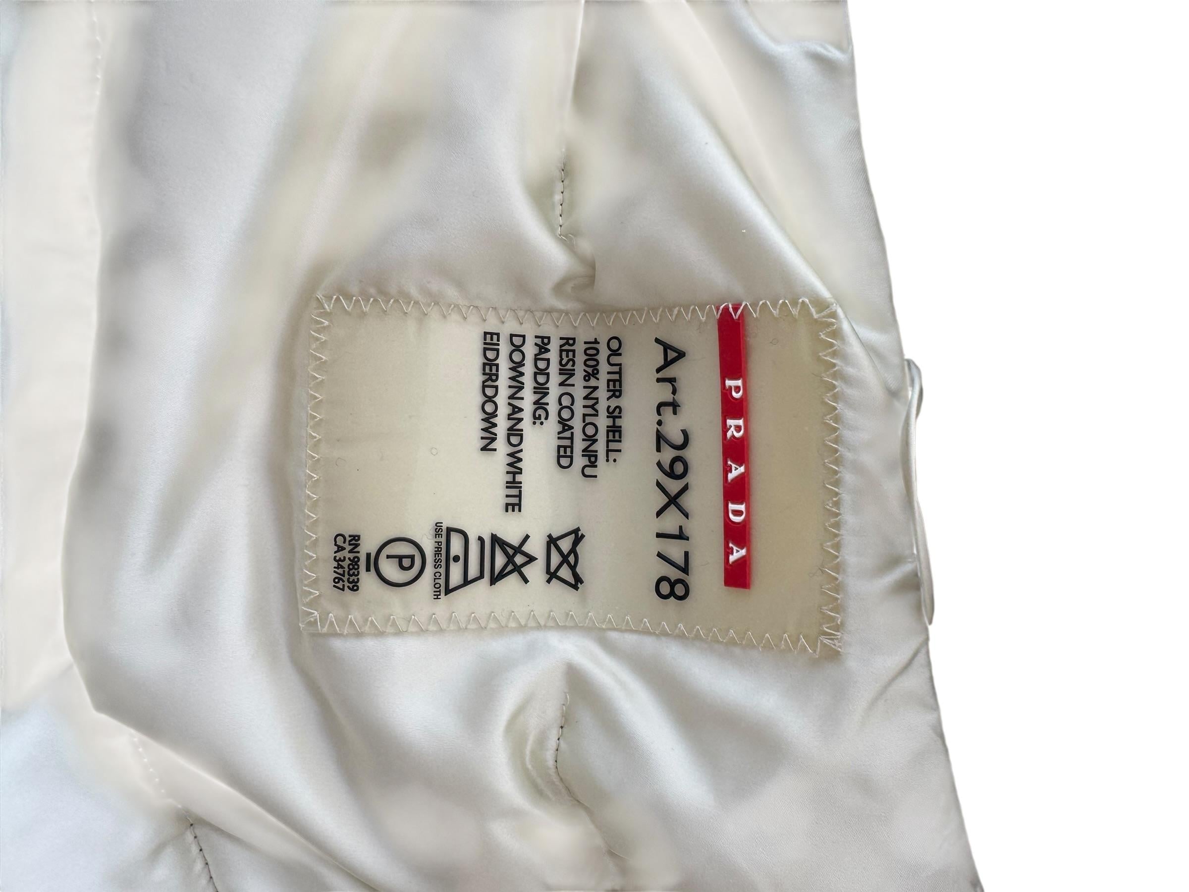 PRADA TRIANGLE LOGO PUFFER JACKET