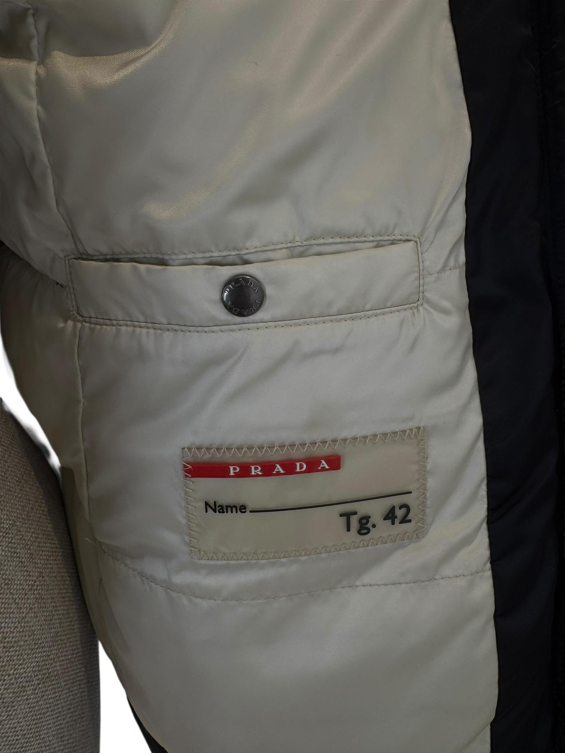 PRADA TRIANGLE LOGO PUFFER JACKET