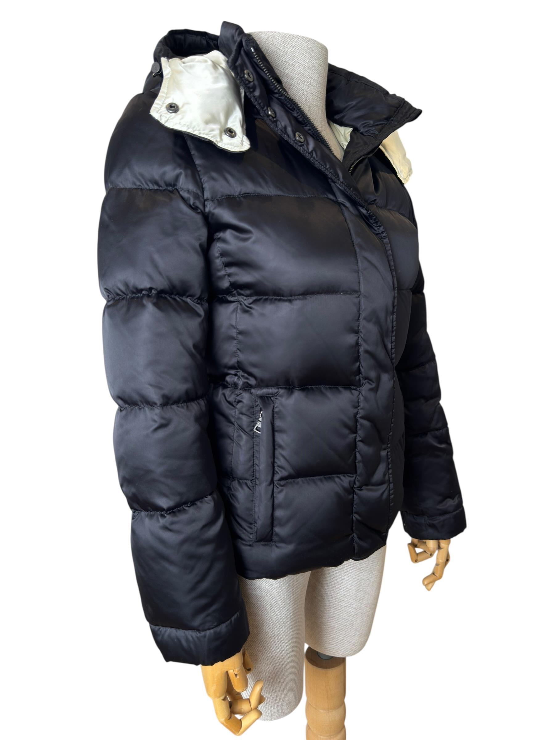 PRADA TRIANGLE LOGO PUFFER JACKET