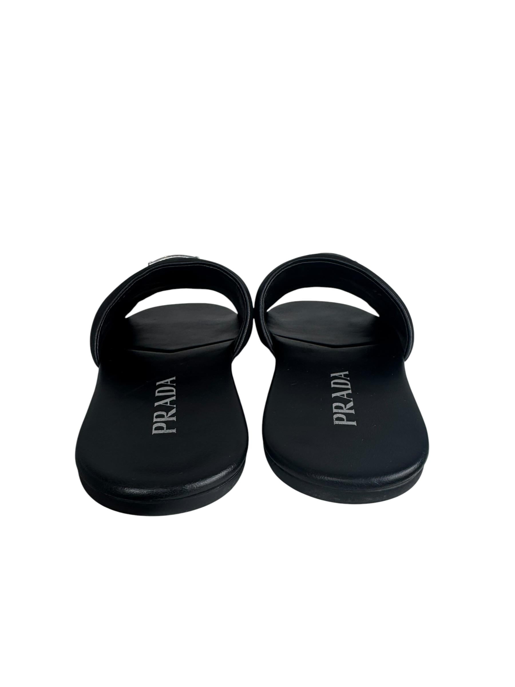 PRADA TRIANGLE LOGO SLIDES