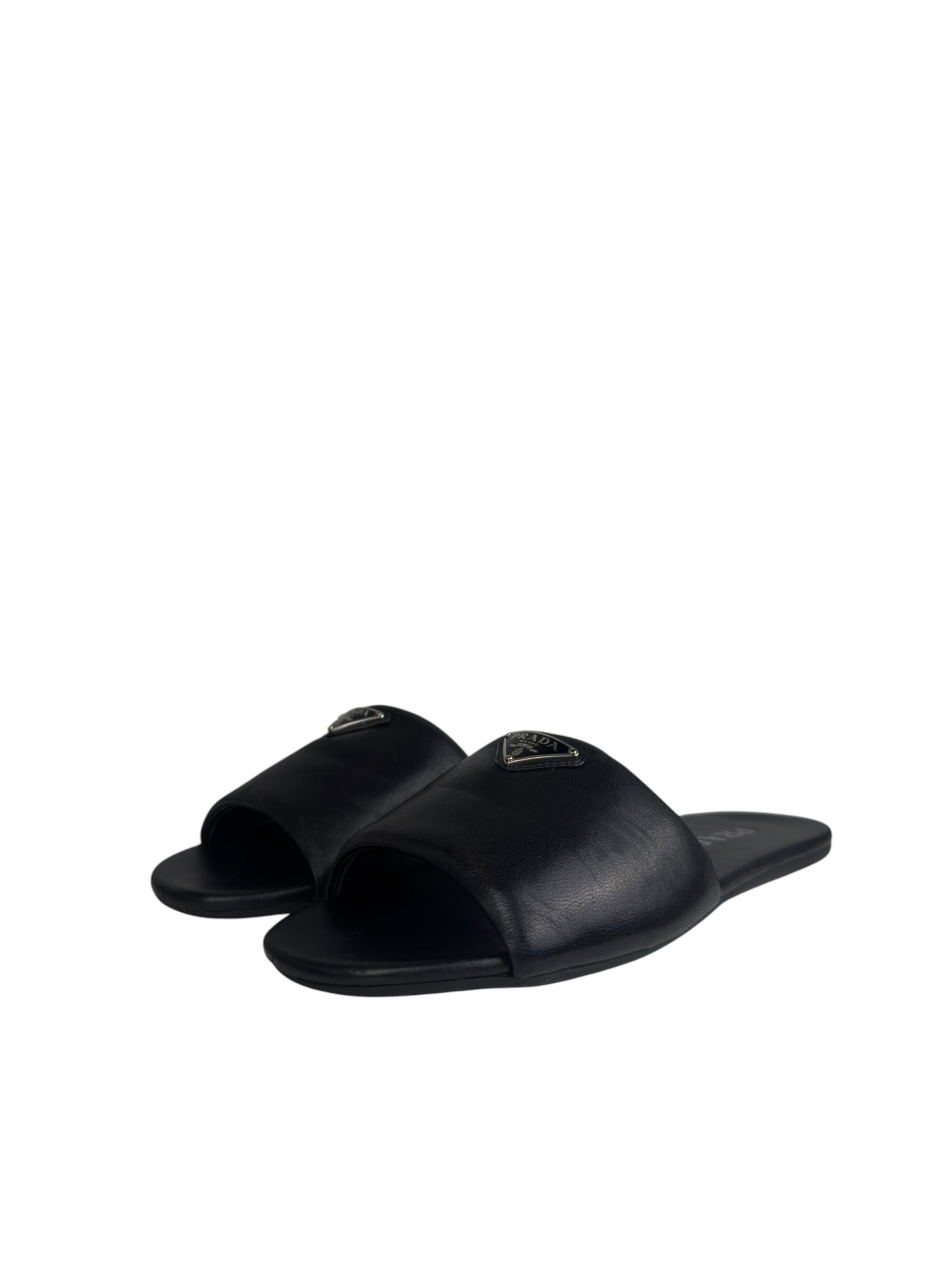 PRADA TRIANGLE LOGO SLIDES