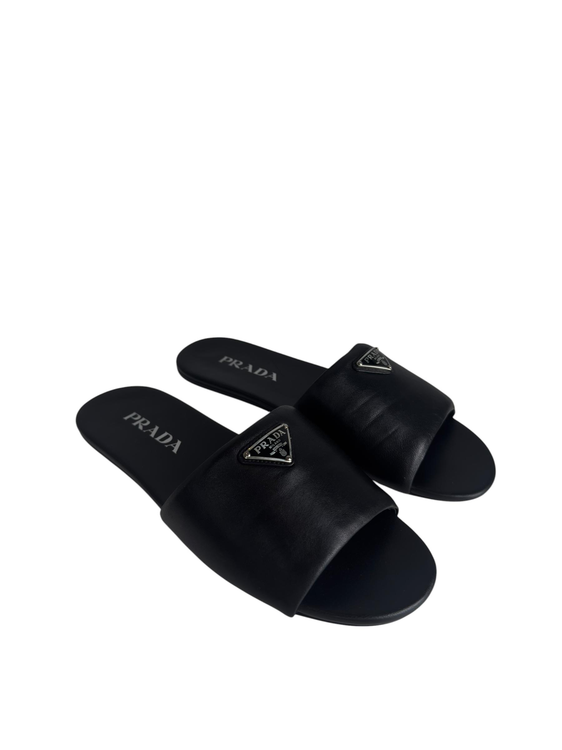 PRADA TRIANGLE LOGO SLIDES