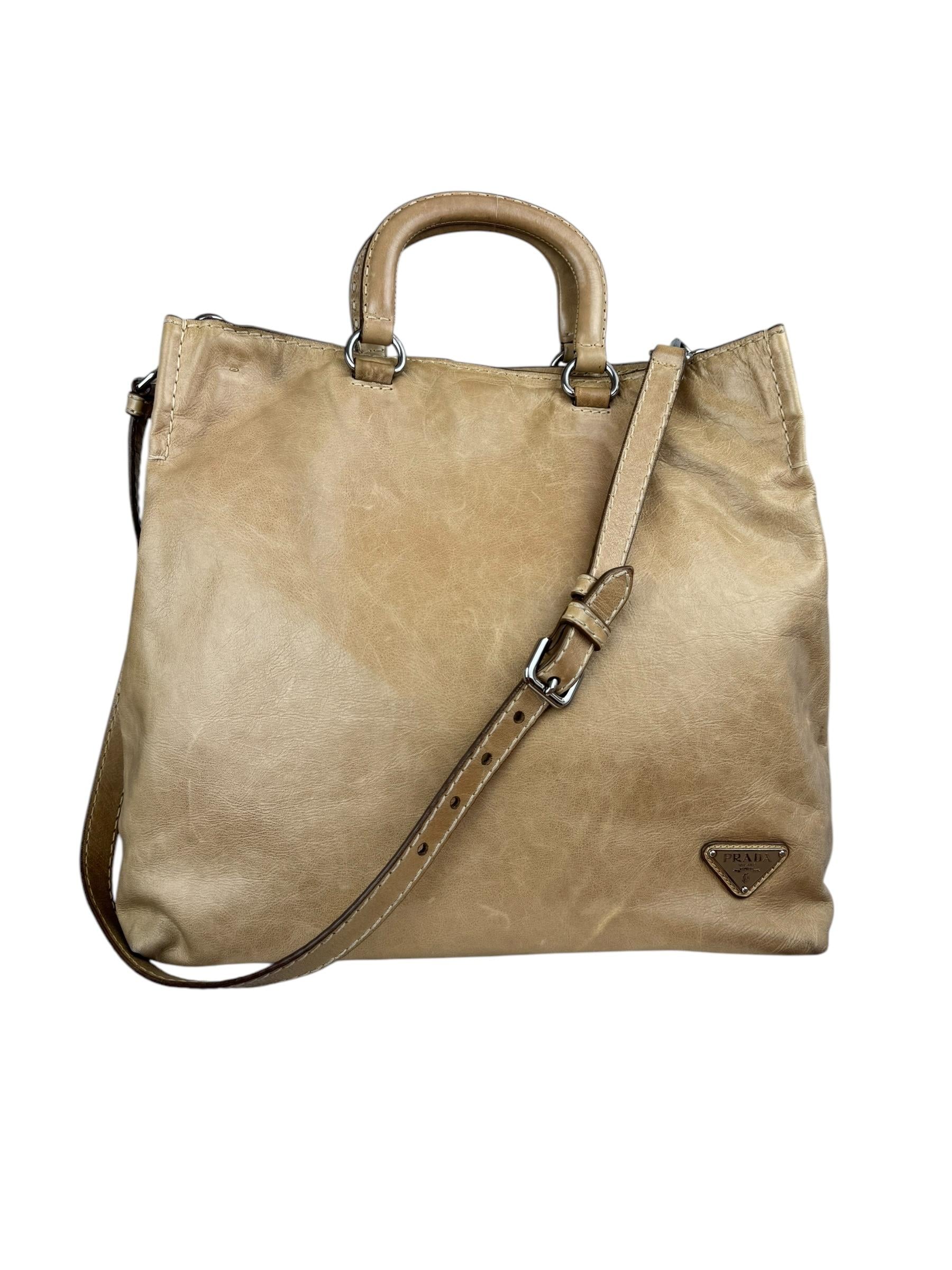 PRADA VITELLO DAINO TOTE BAG