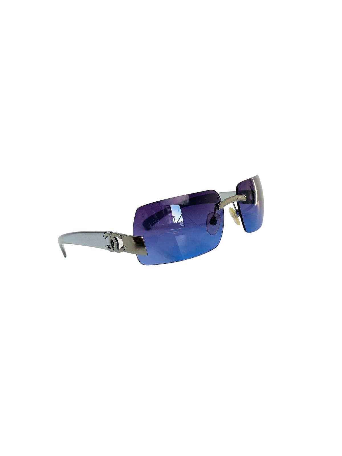 PURPLE CC LOGO SUNGLASSES