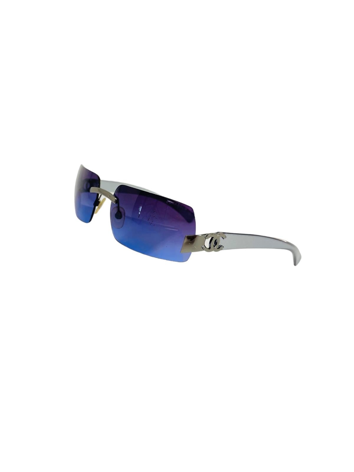 PURPLE CC LOGO SUNGLASSES