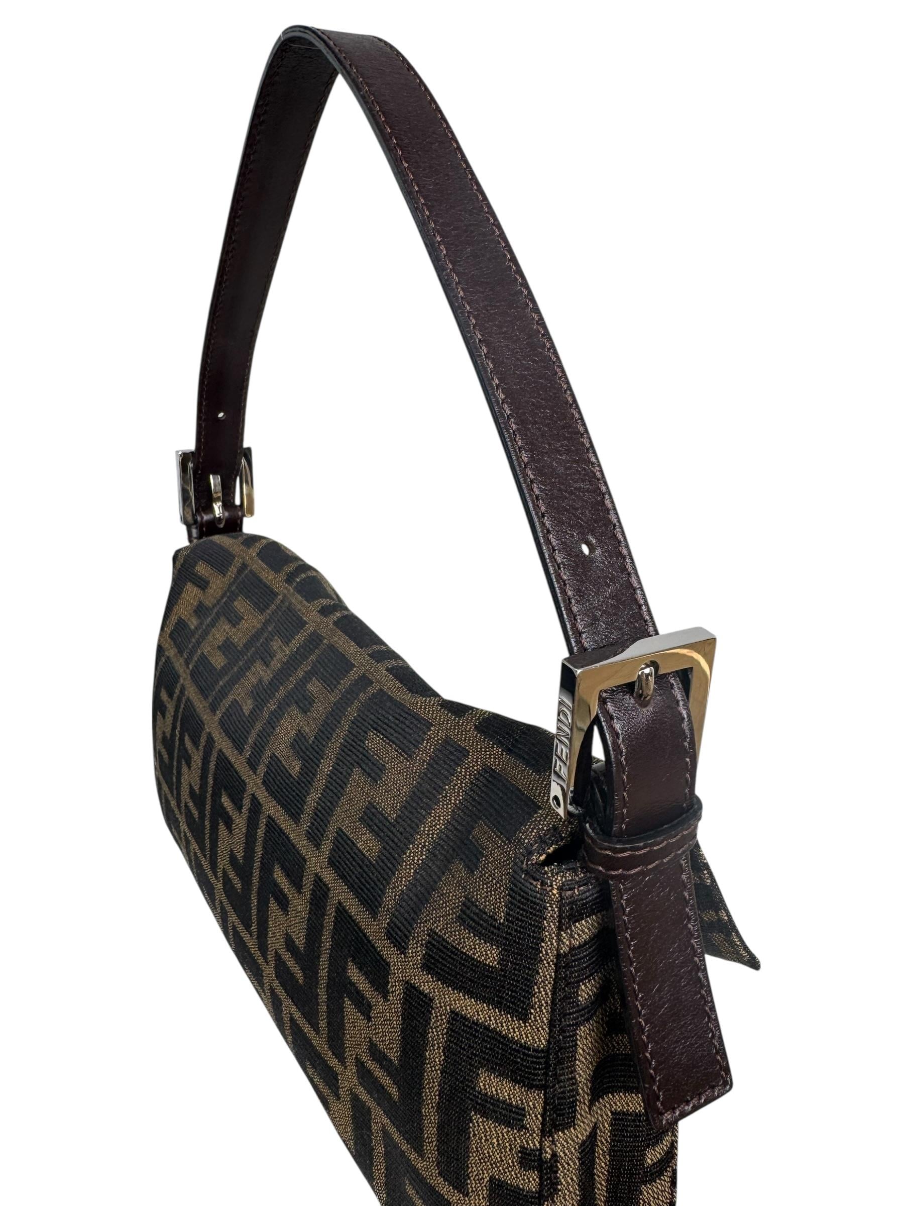 (REZERVEDIR)FENDI BROWN ZUCCA BAGUETTE