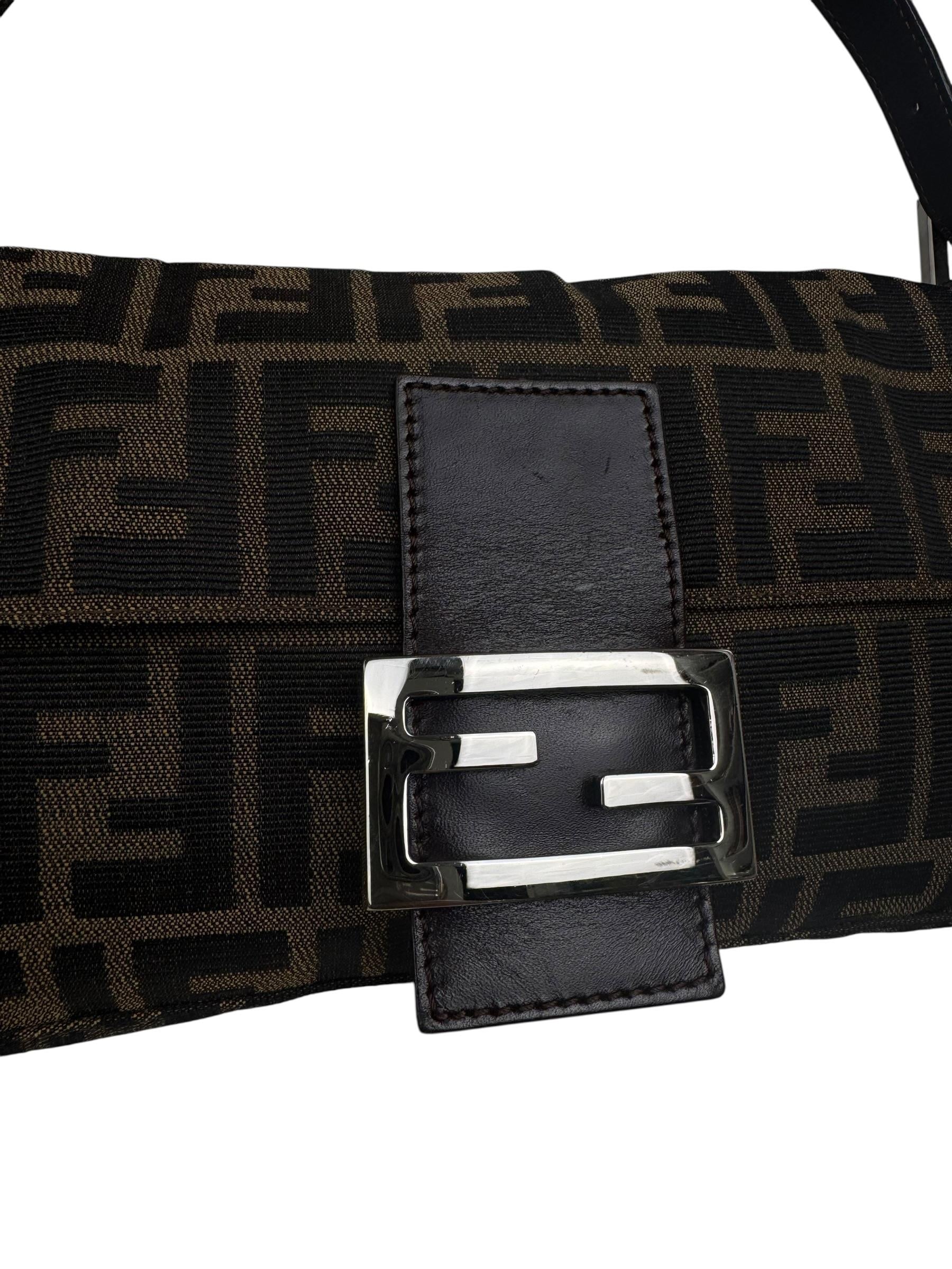 (REZERVEDIR)FENDI BROWN ZUCCA BAGUETTE
