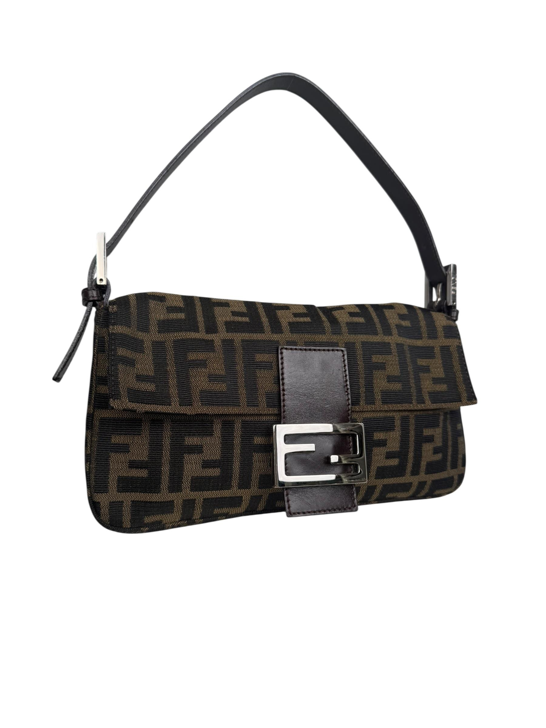 (REZERVEDIR)FENDI BROWN ZUCCA BAGUETTE