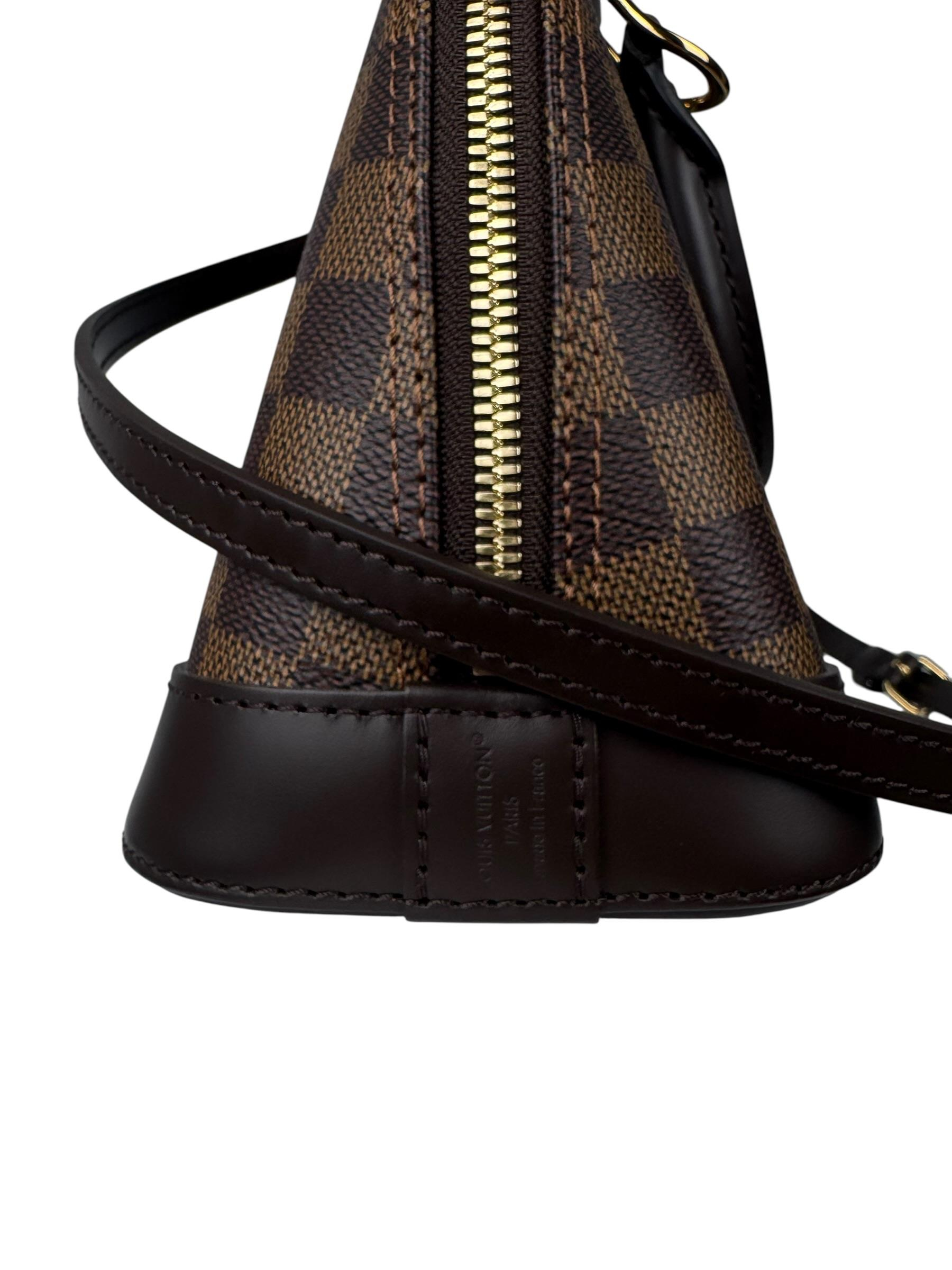 (REZERVEDIR)LOUIS VUITTON DAMIER EBENE ALMA BB