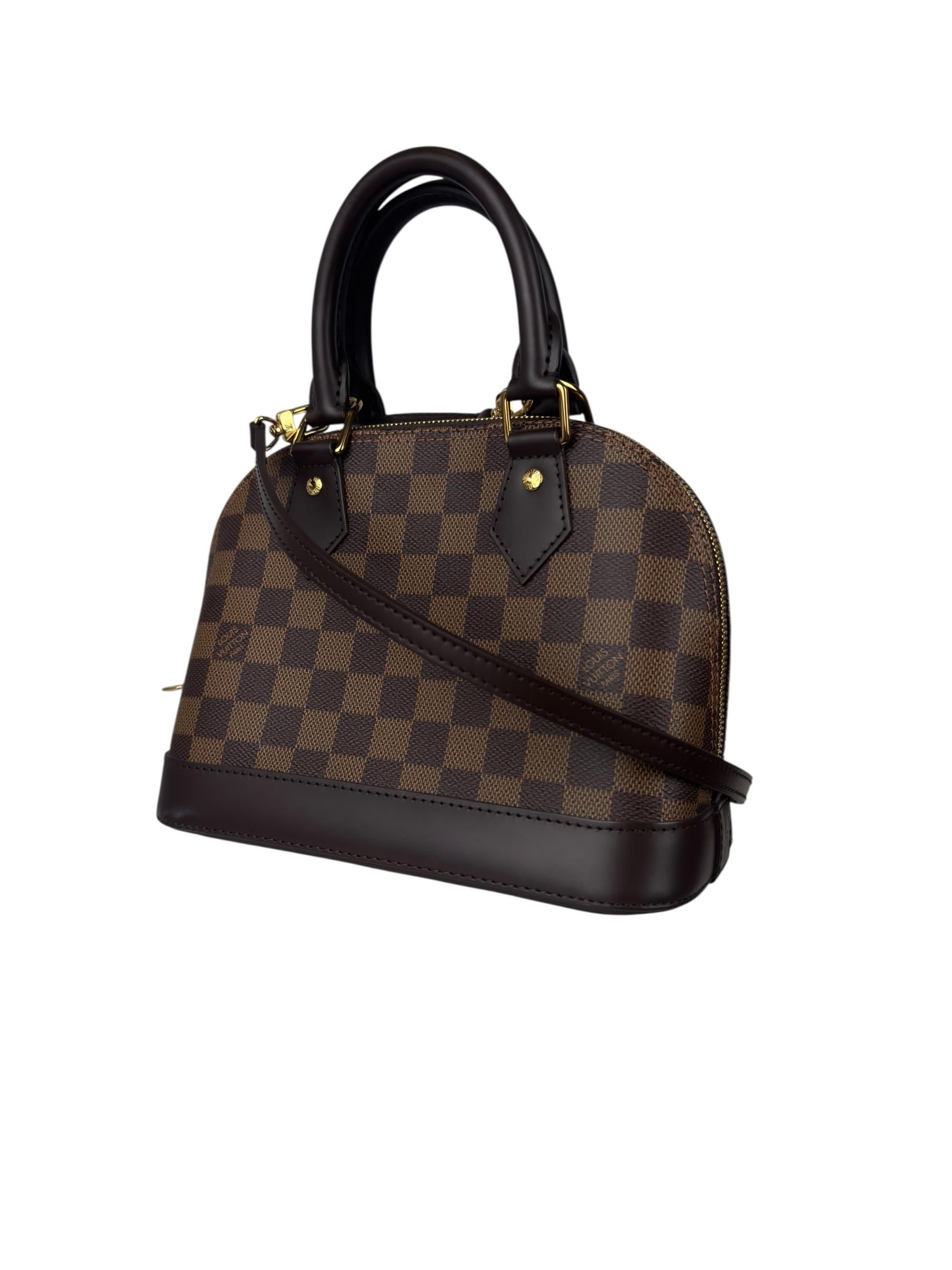 (REZERVEDIR)LOUIS VUITTON DAMIER EBENE ALMA BB