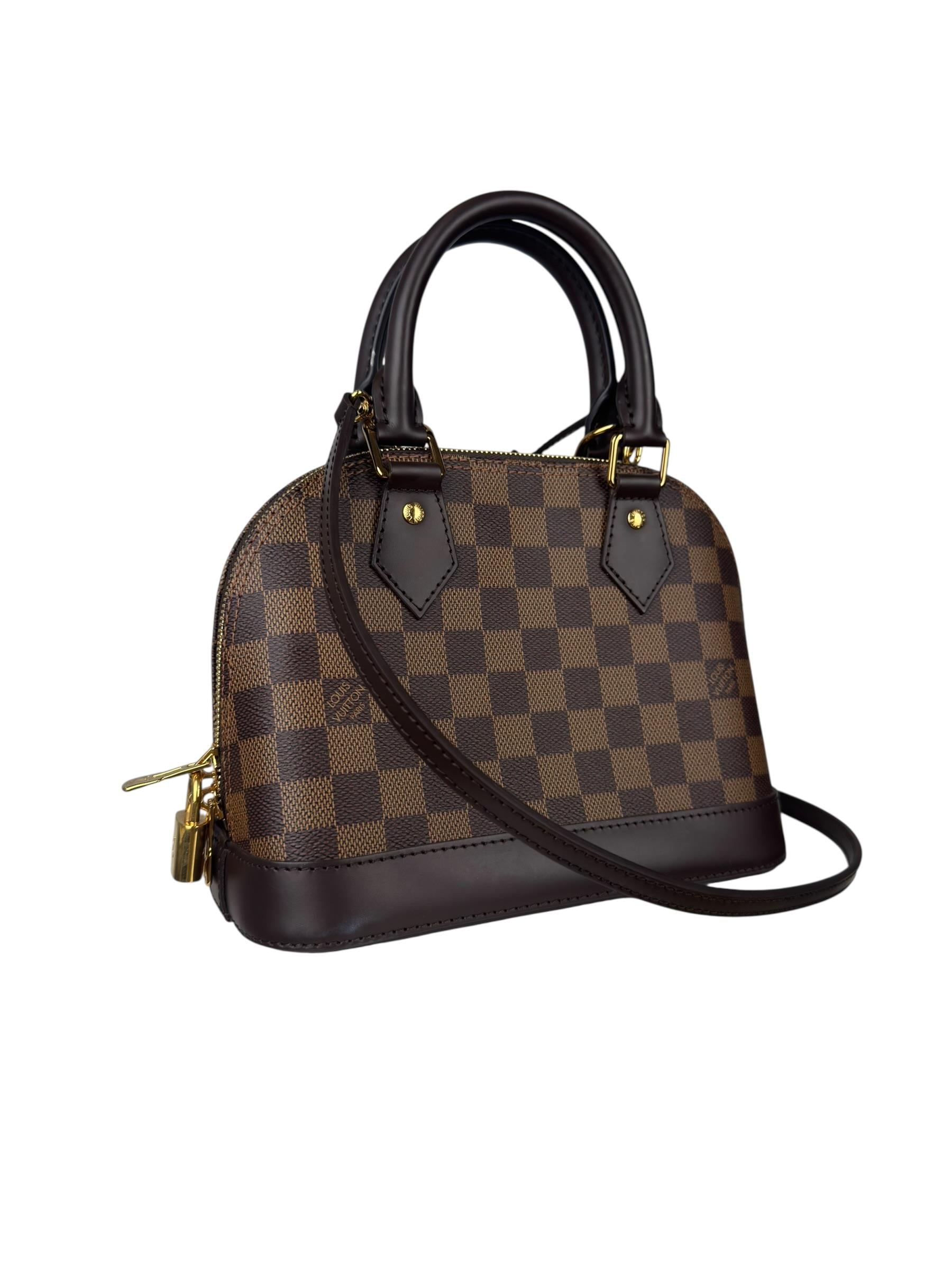 (REZERVEDIR)LOUIS VUITTON DAMIER EBENE ALMA BB