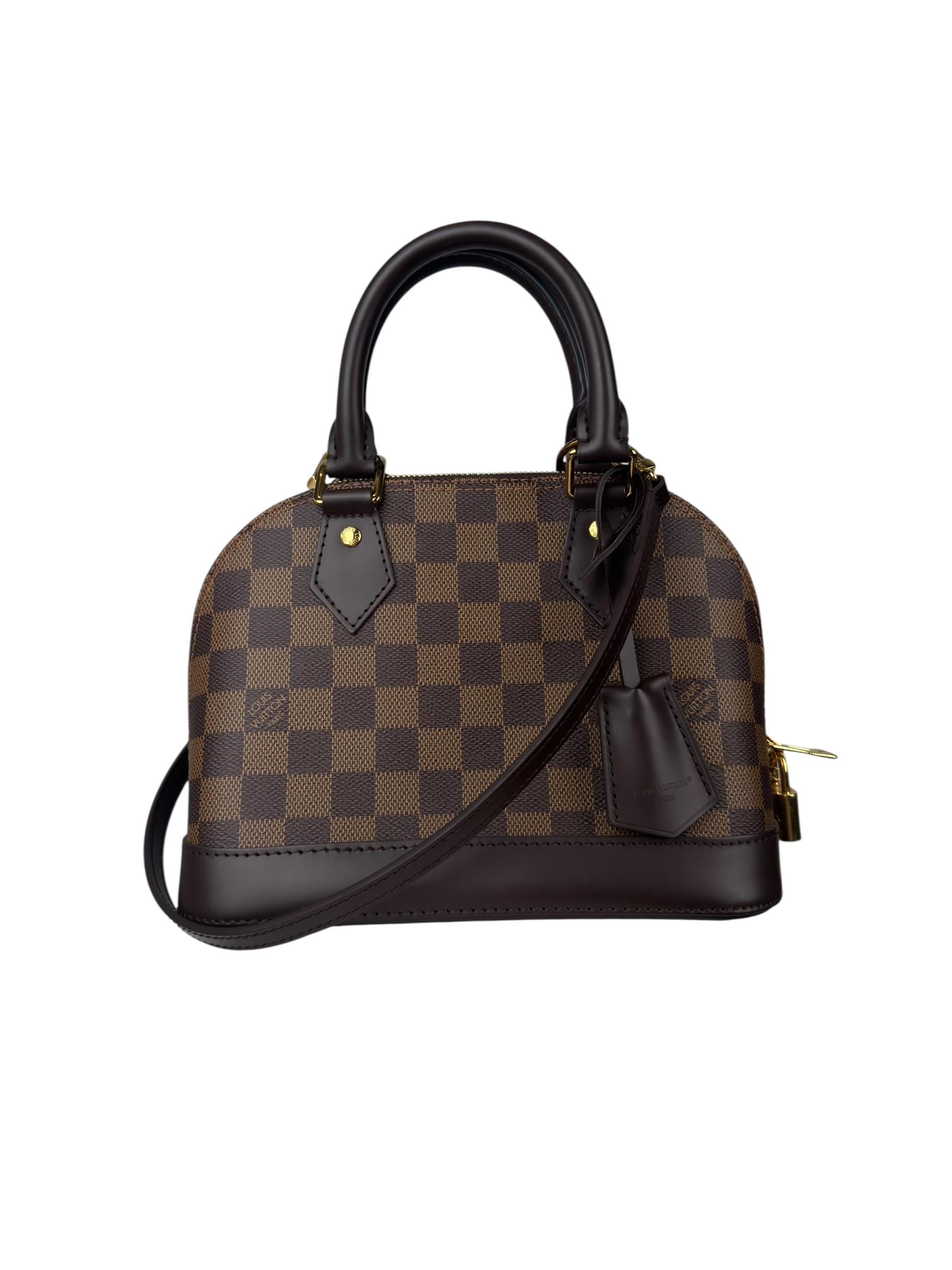 (REZERVEDIR)LOUIS VUITTON DAMIER EBENE ALMA BB