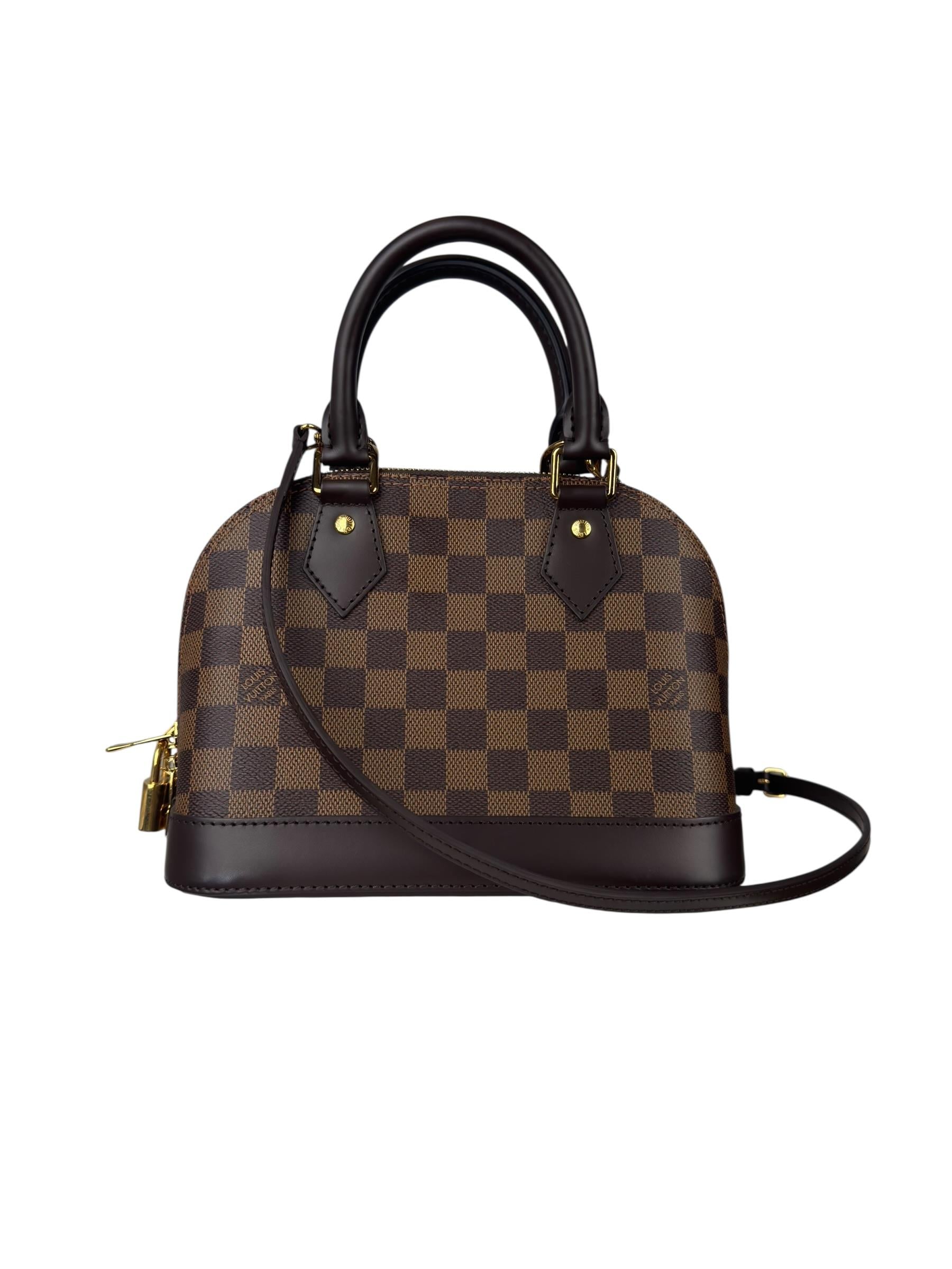 (REZERVEDIR)LOUIS VUITTON DAMIER EBENE ALMA BB