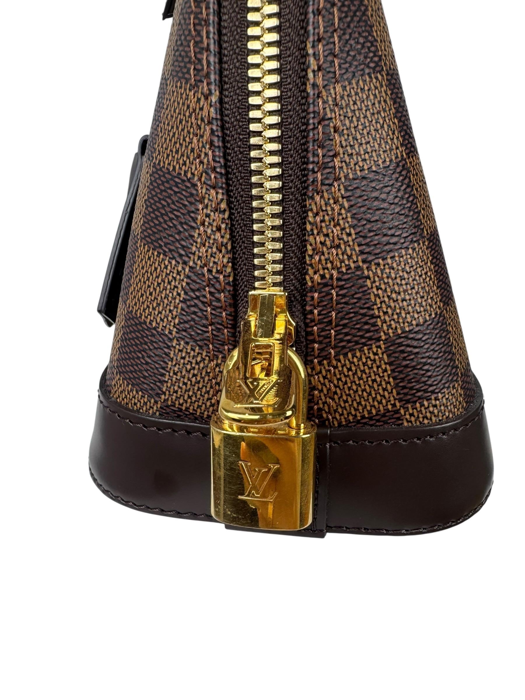 (REZERVEDIR)LOUIS VUITTON DAMIER EBENE ALMA BB