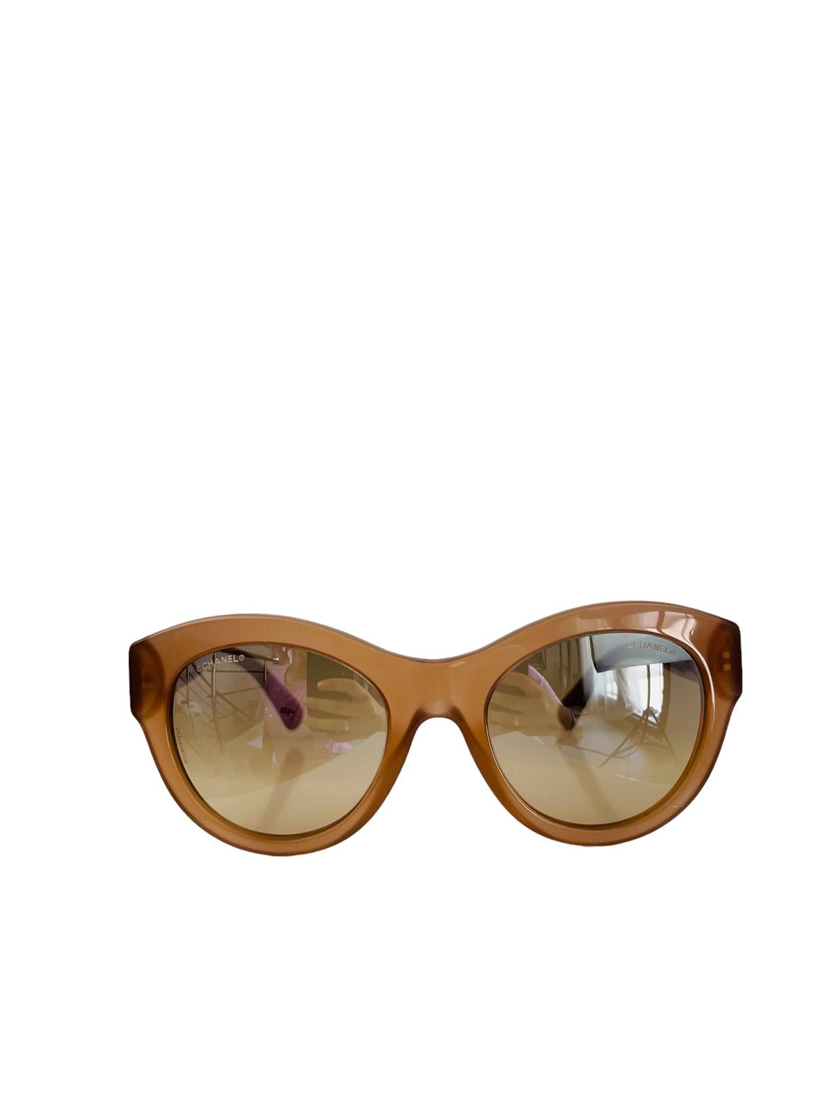 ROUND CC LOGO SUNGLASSES