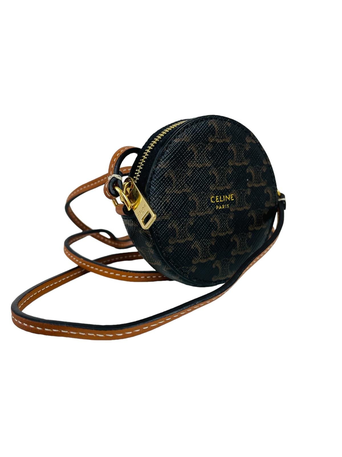 ROUND COIN TRIOMPHE PURSE BAG