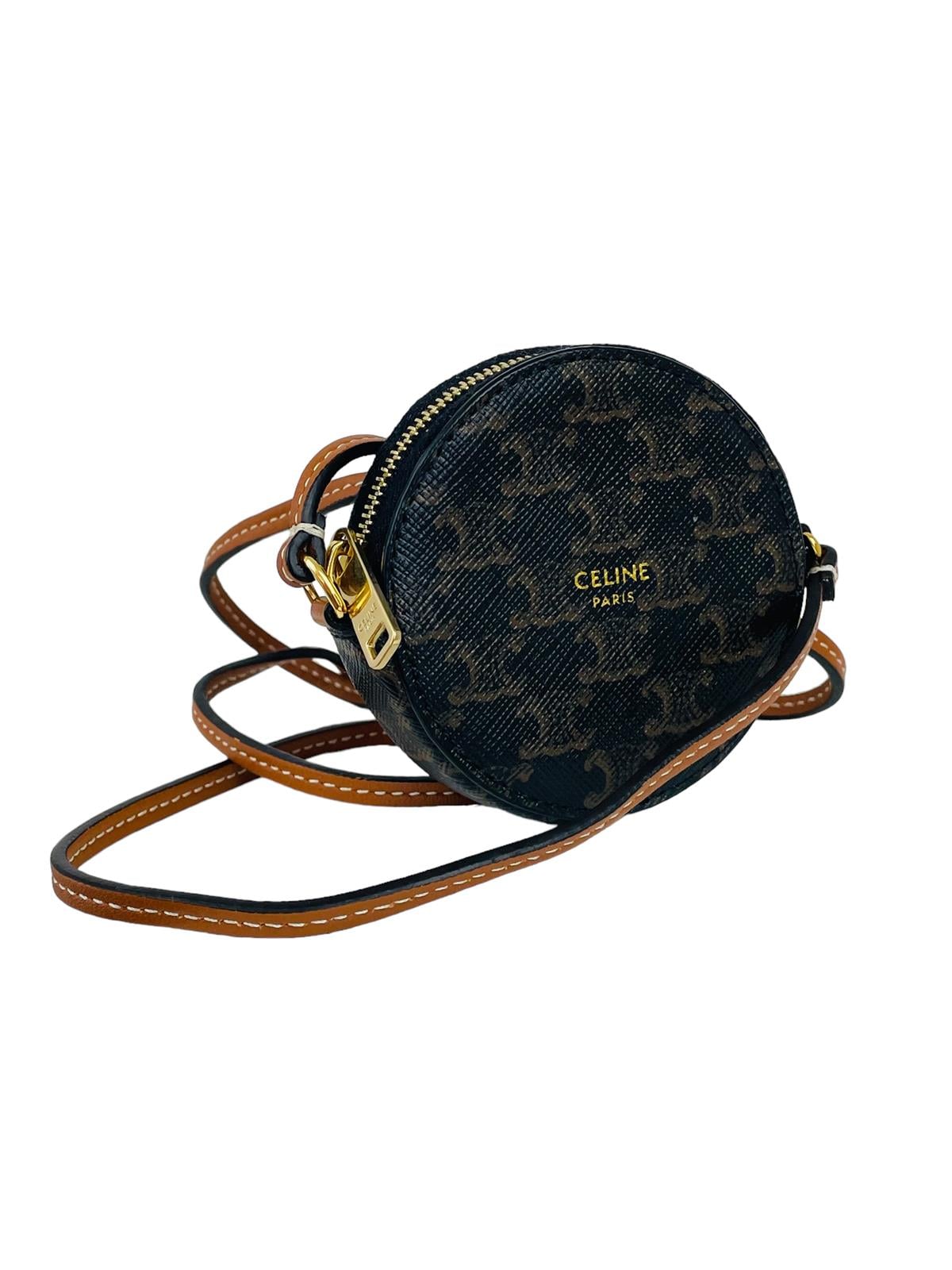 ROUND COIN TRIOMPHE PURSE BAG