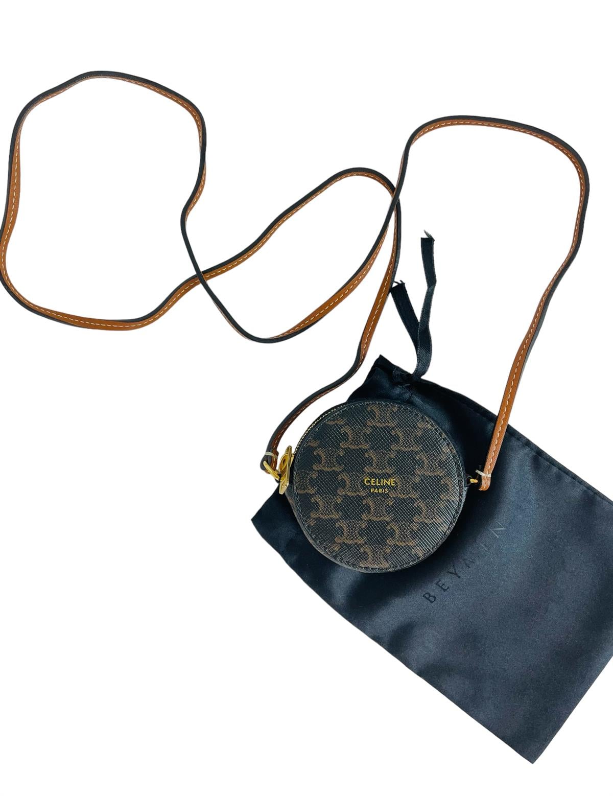 ROUND COIN TRIOMPHE PURSE BAG