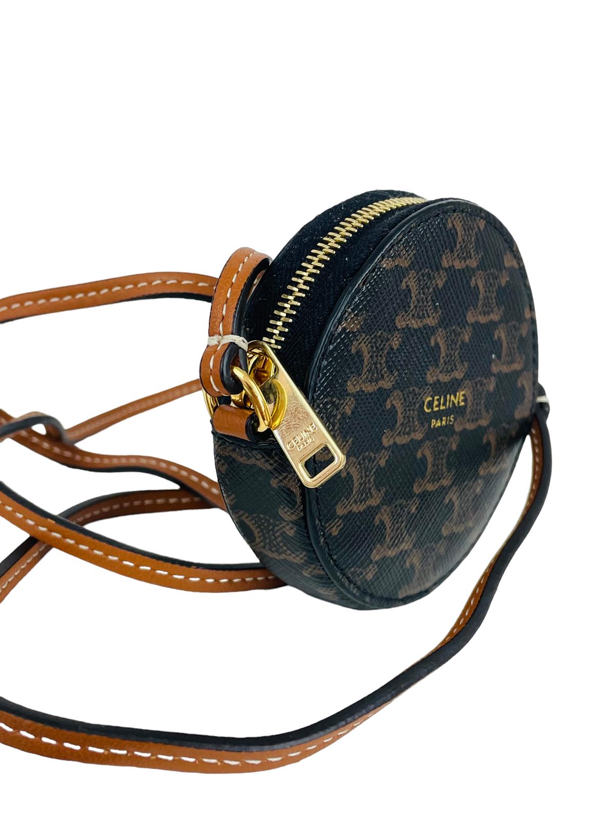 ROUND COIN TRIOMPHE PURSE BAG