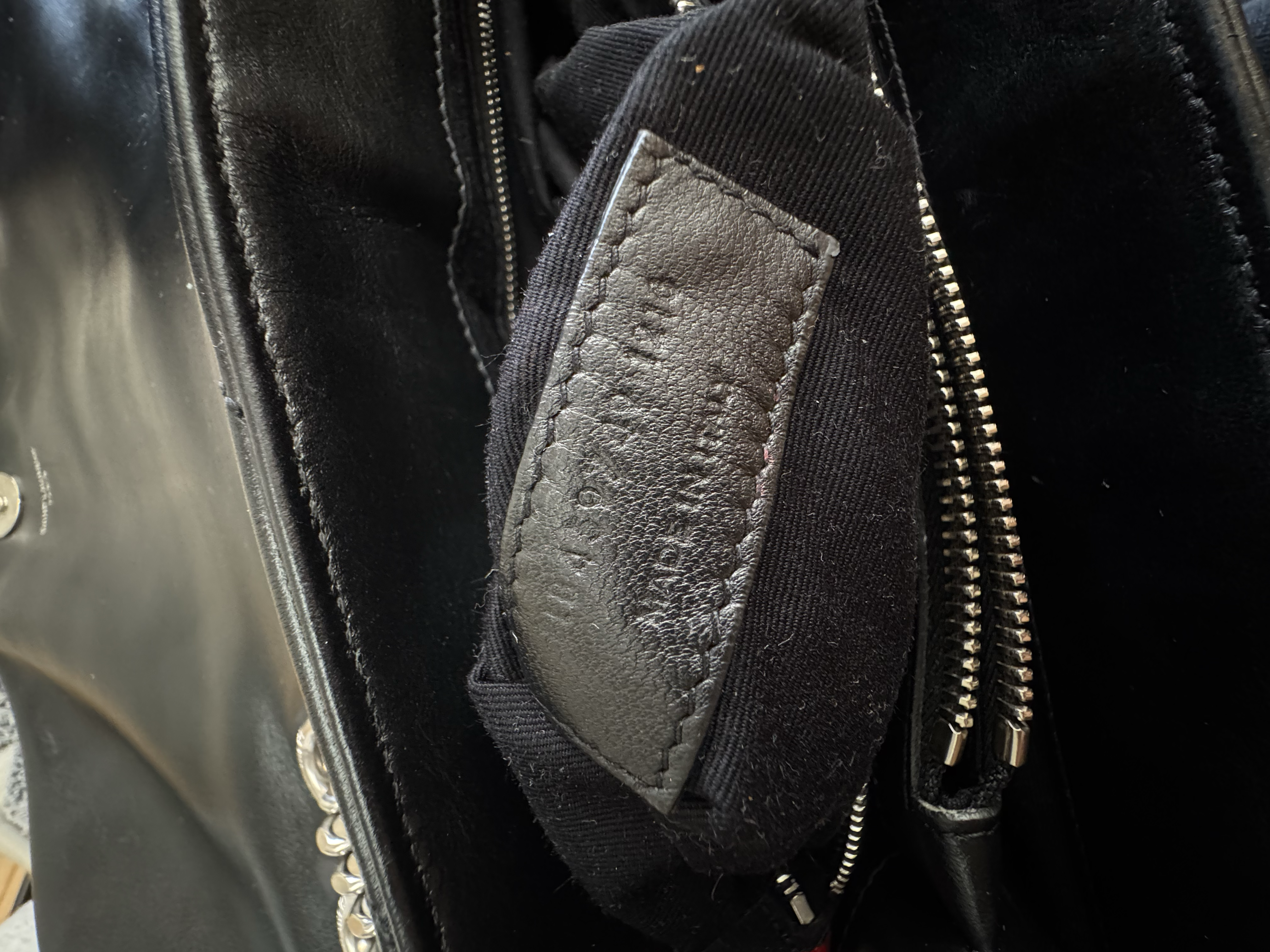 SAINT LAURENT BLACK LOU LOU SHOULDER BAG 