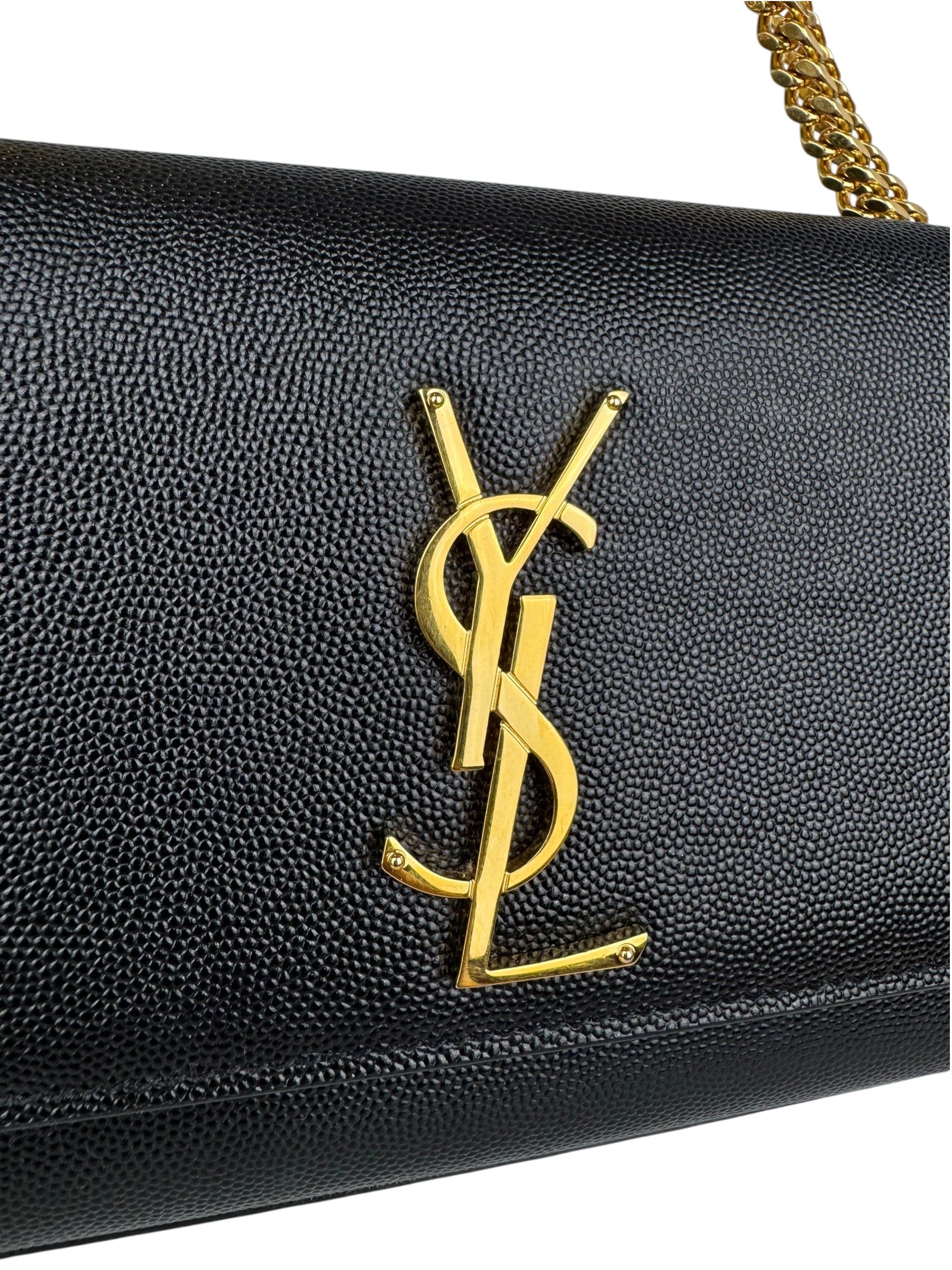 SAINT LAURENT BLACK MEDIUM KATE BAG